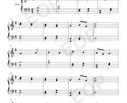 德国国歌钢琴谱-弗朗茨·约瑟夫·海顿