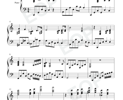 最终幻想7主题曲钢琴谱-植松伸夫