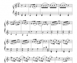 风笛舞曲钢琴谱-莫扎特Mozart