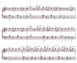 g小调第四十交响曲钢琴谱-莫扎特-超级简化版