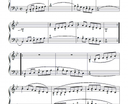 降B调练习曲（B Flat Major Scale）钢琴谱-拜厄