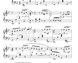 六月船歌钢琴谱-柴可夫斯基  Tchaikovsky