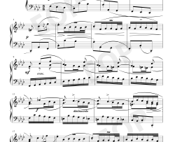 序曲 28钢琴谱-巴赫
