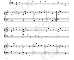 莫扎特F大调小步舞曲K2钢琴谱-莫扎特