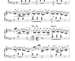 黑键练习曲钢琴谱-肖邦