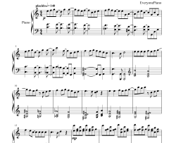 フェアリーテイル钢琴谱-三月のパンタシア