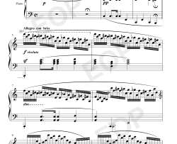 肖邦练习曲第23首钢琴谱-肖邦