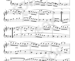 加伏特舞曲 20钢琴谱-巴赫