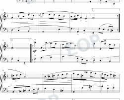 小步舞曲10钢琴谱-巴赫