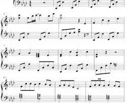 天行九歌钢琴谱-霍尊-完美版