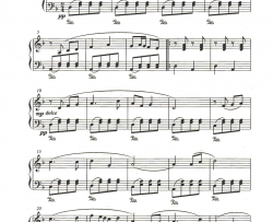 让我们荡起双桨钢琴谱-刘炽-《祖国的花朵》主题曲