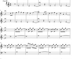 三葉のテーマ钢琴谱-RADWIMPS-《你的名字》三叶角色主题音乐