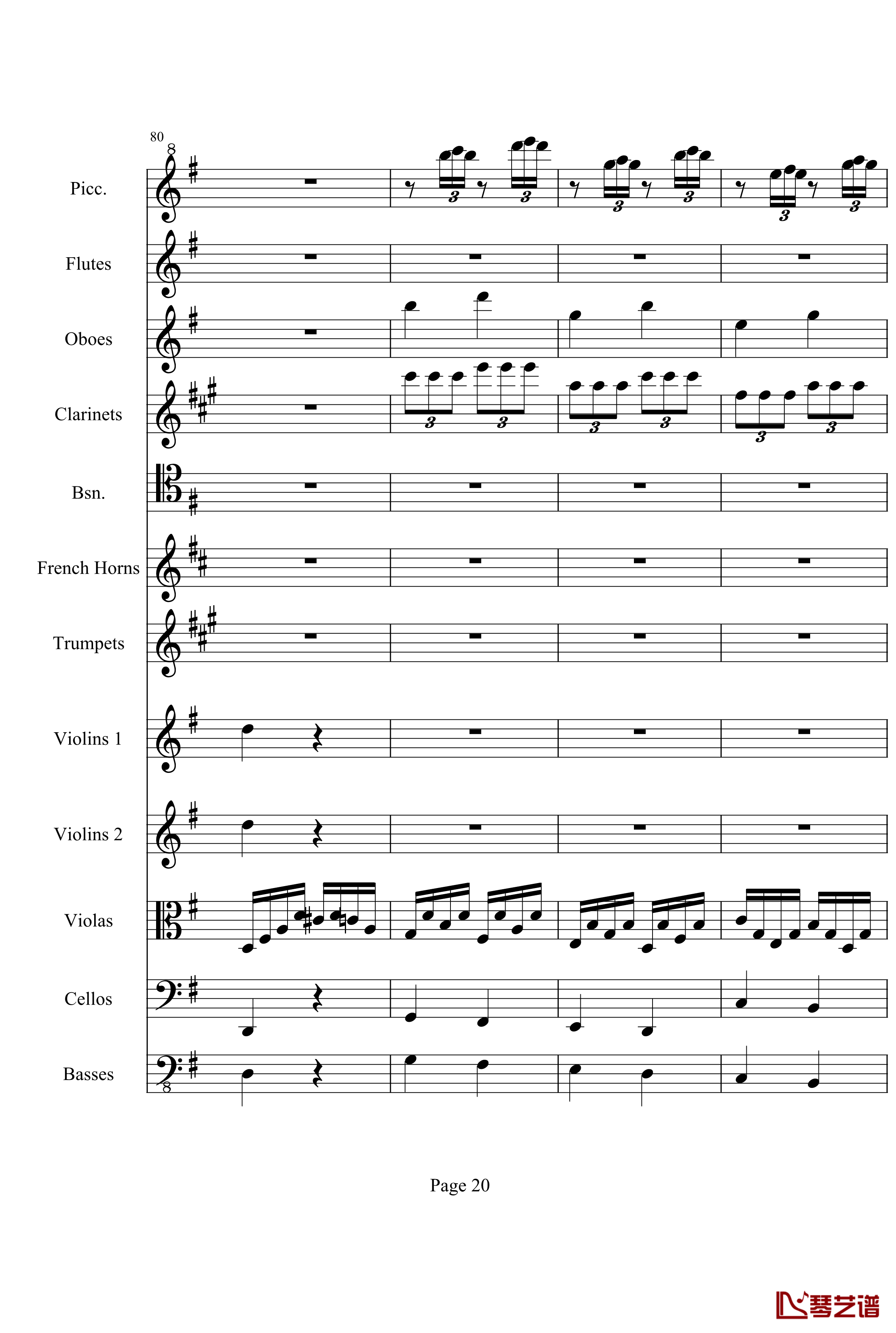 奏鸣曲之交响钢琴谱-第25首-Ⅲ-贝多芬-beethoven20