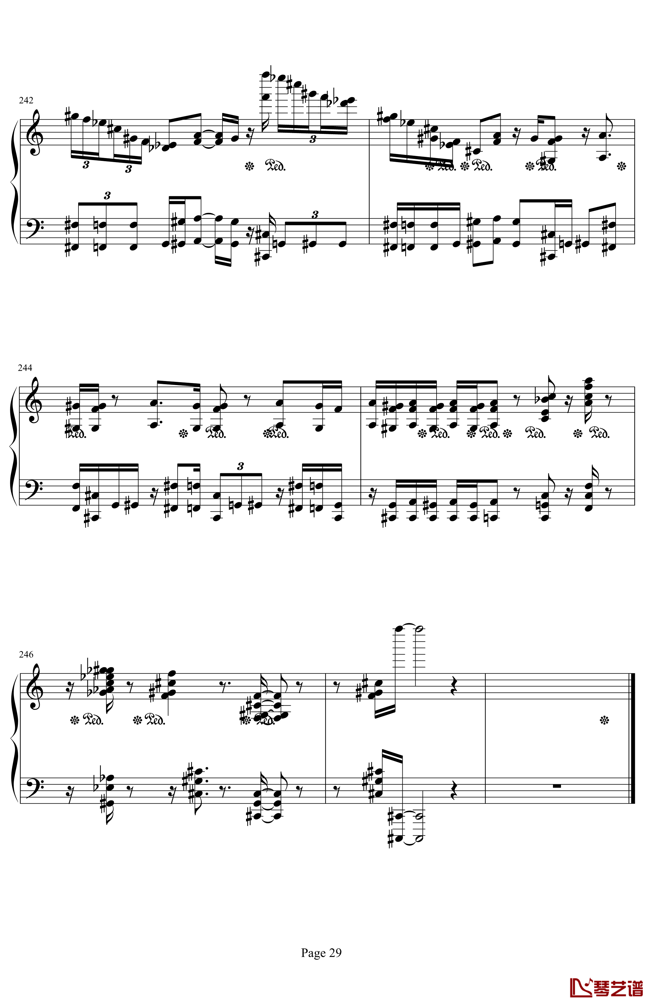 肖邦第二诙谐曲钢琴谱-肖邦-chopin29