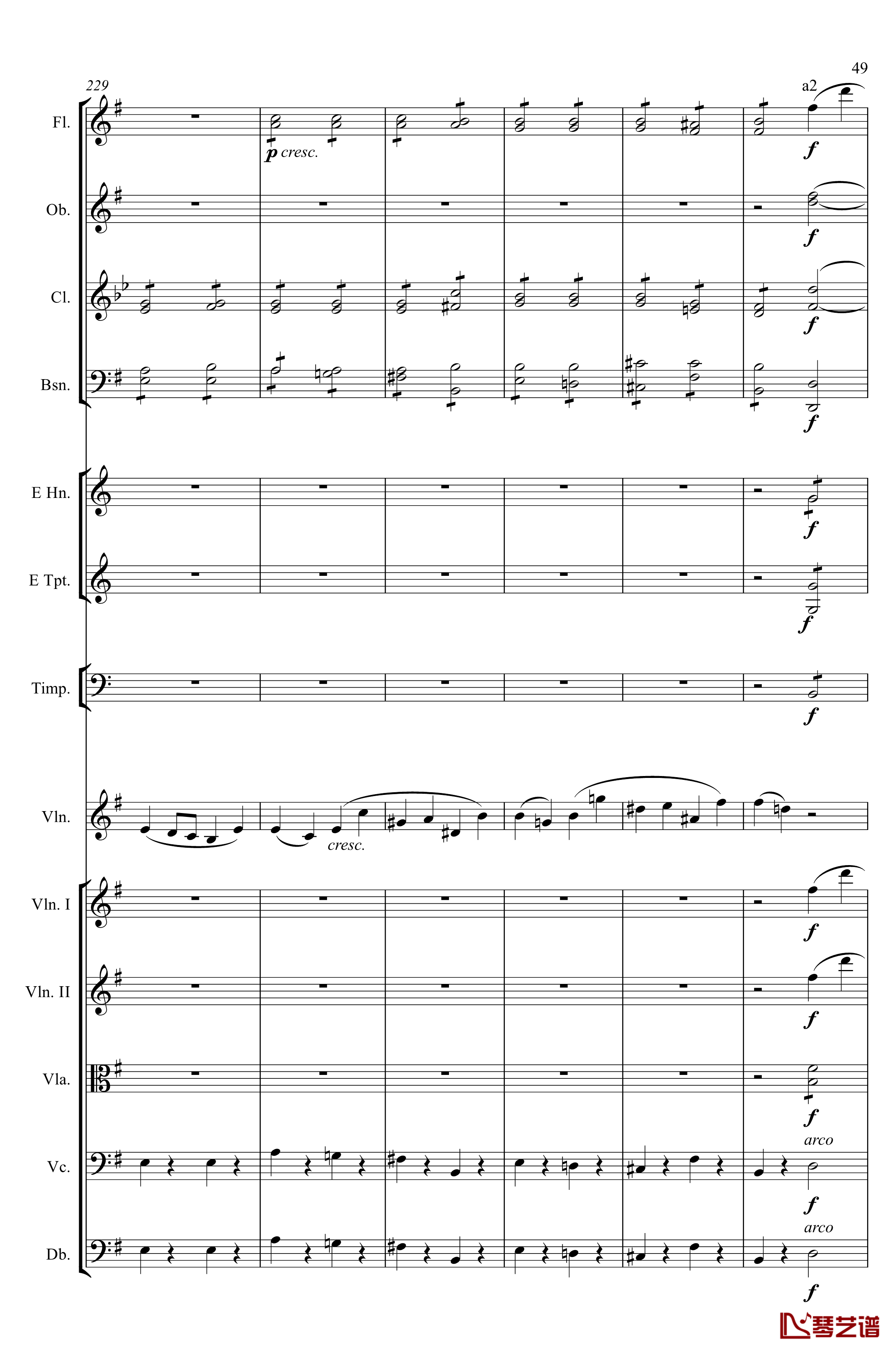 e小调小提琴协奏曲Op.64钢琴谱-第一乐章-门德尔松49