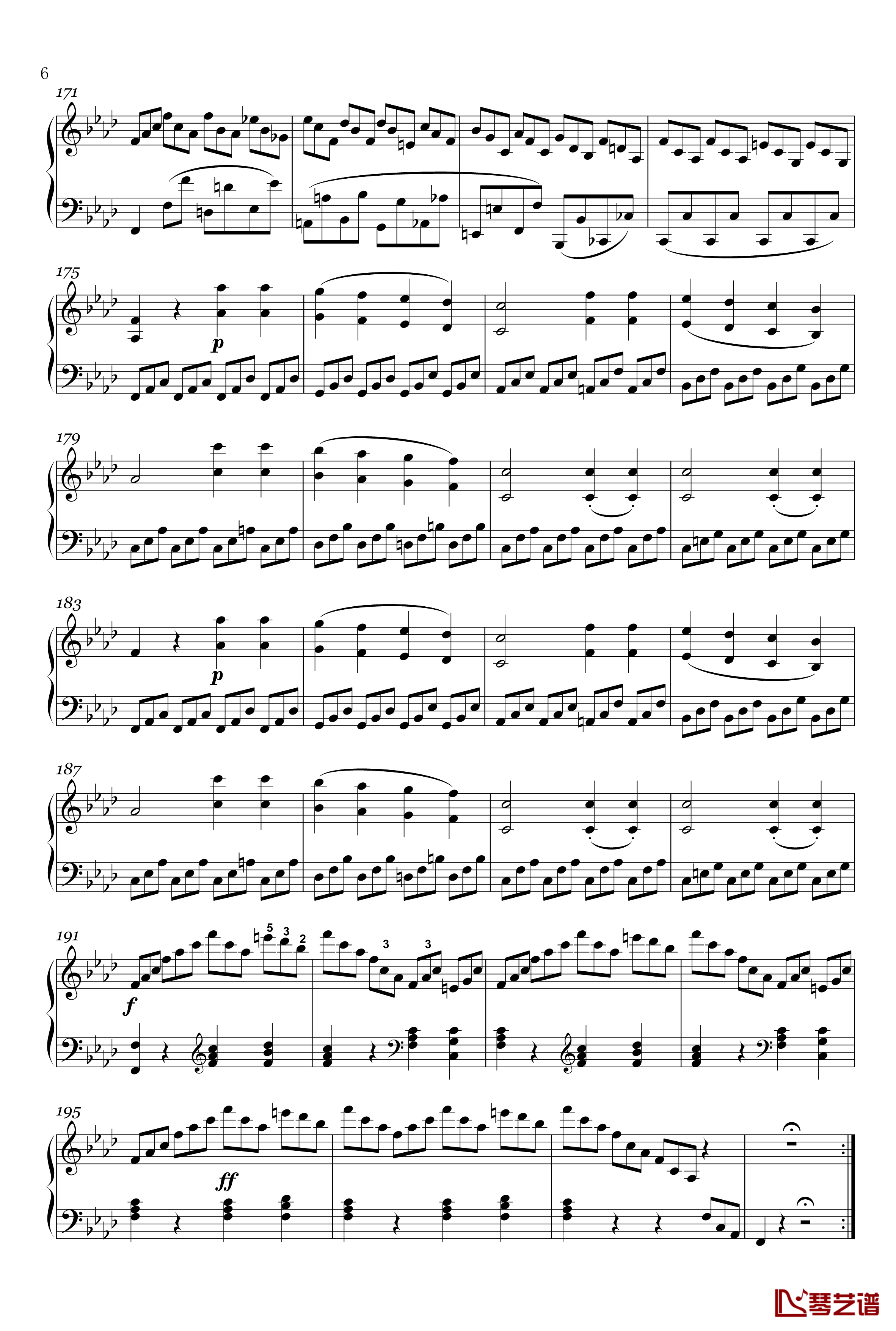 奏鸣曲钢琴谱-op-2-1-第四乐章-贝多芬-beethoven6