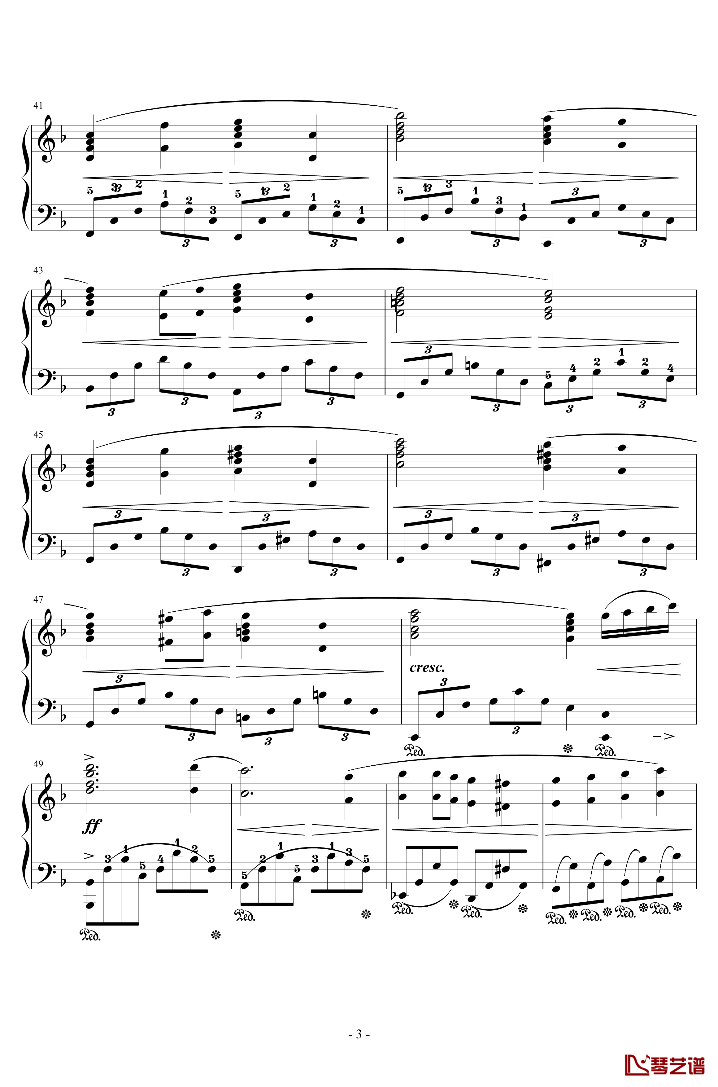 FINAL FANTASY钢琴谱-ENCORE-植松伸夫3