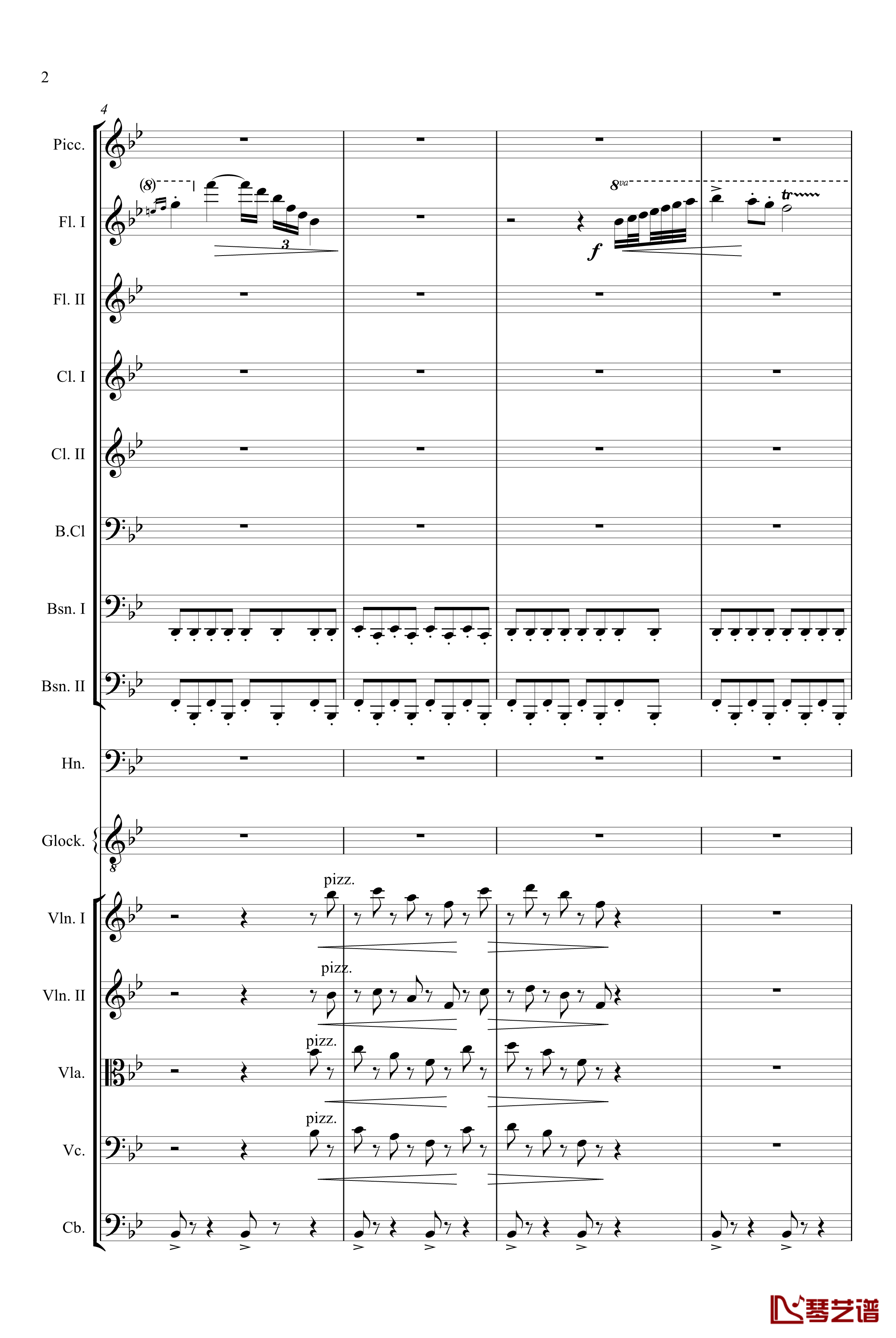 胡桃夹子组曲茶钢琴谱-柴科夫斯基-Peter Ilyich Tchaikovsky2