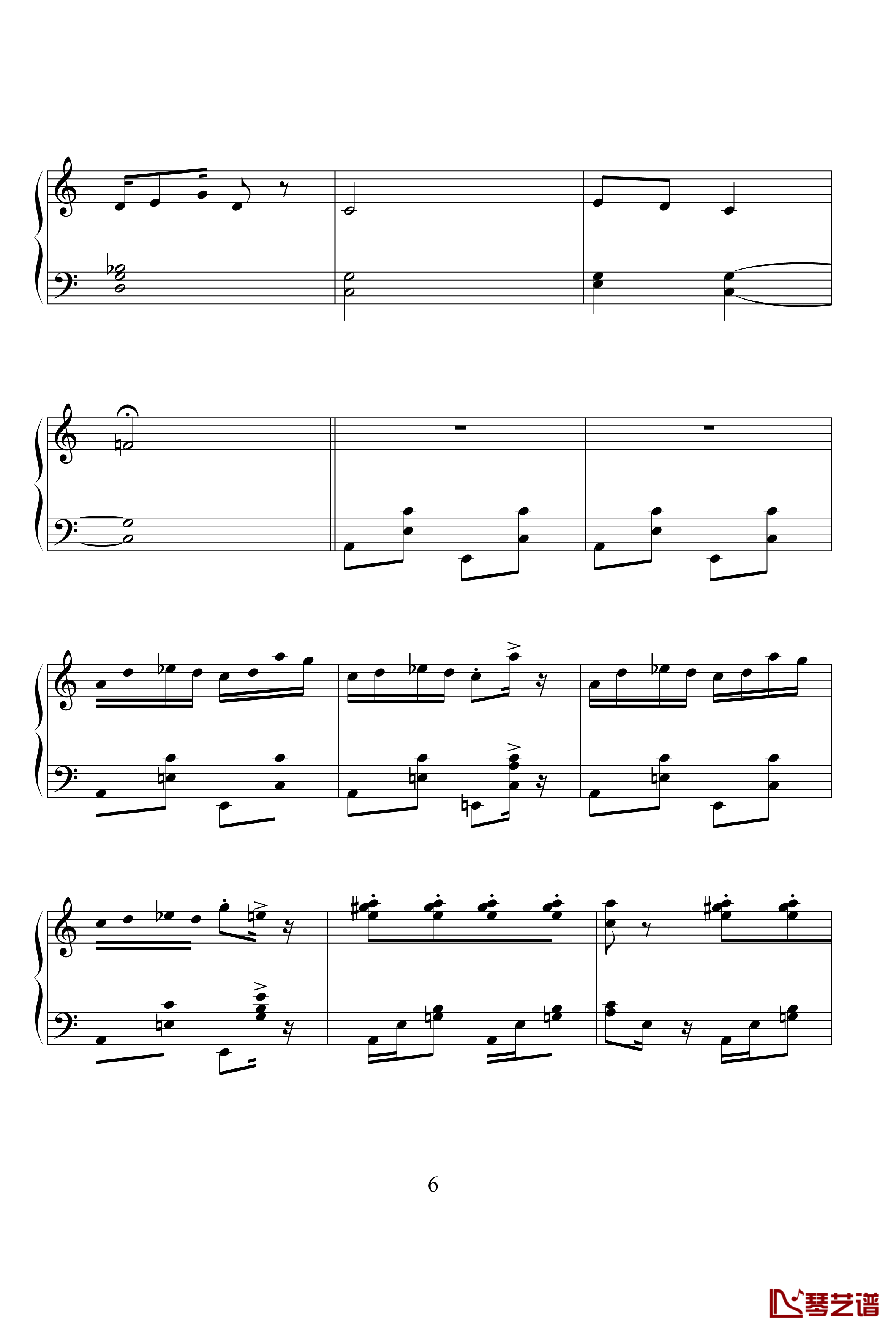 小丑旋律钢琴谱-二-MrSHUM6