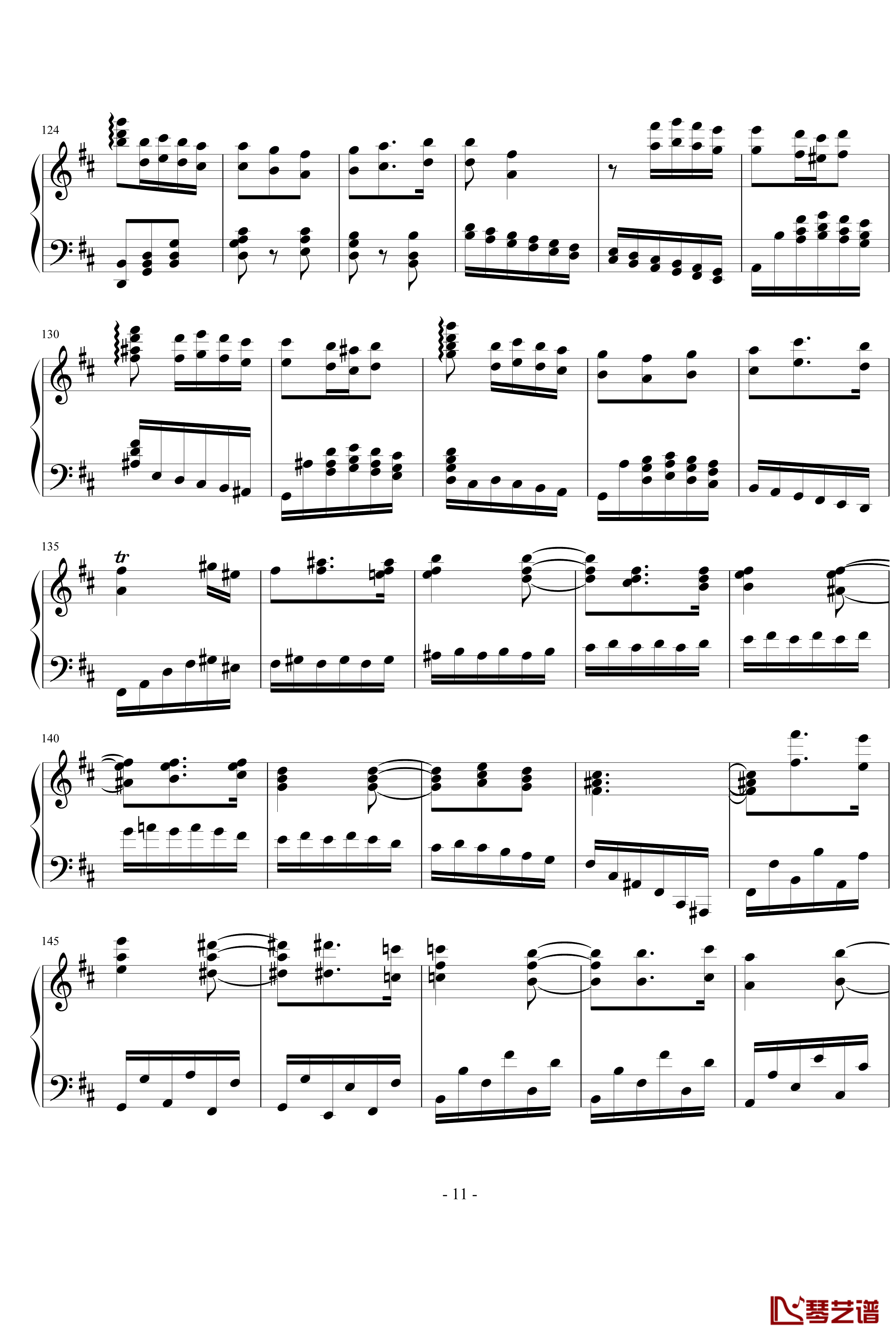 卡门幻想曲钢琴谱-世界名曲11