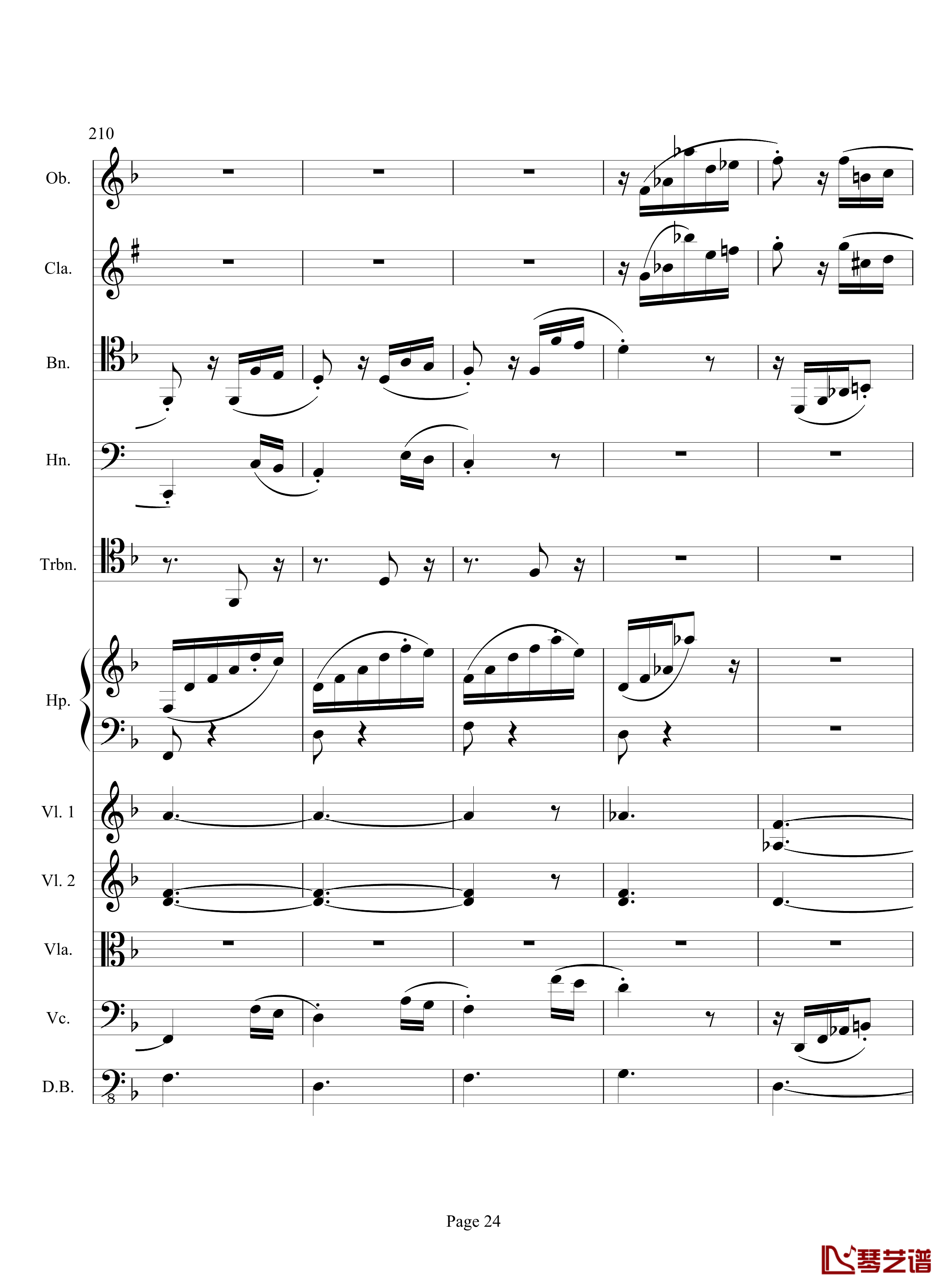 奏鸣曲之交响钢琴谱-第17首-Ⅲ-贝多芬-beethoven24