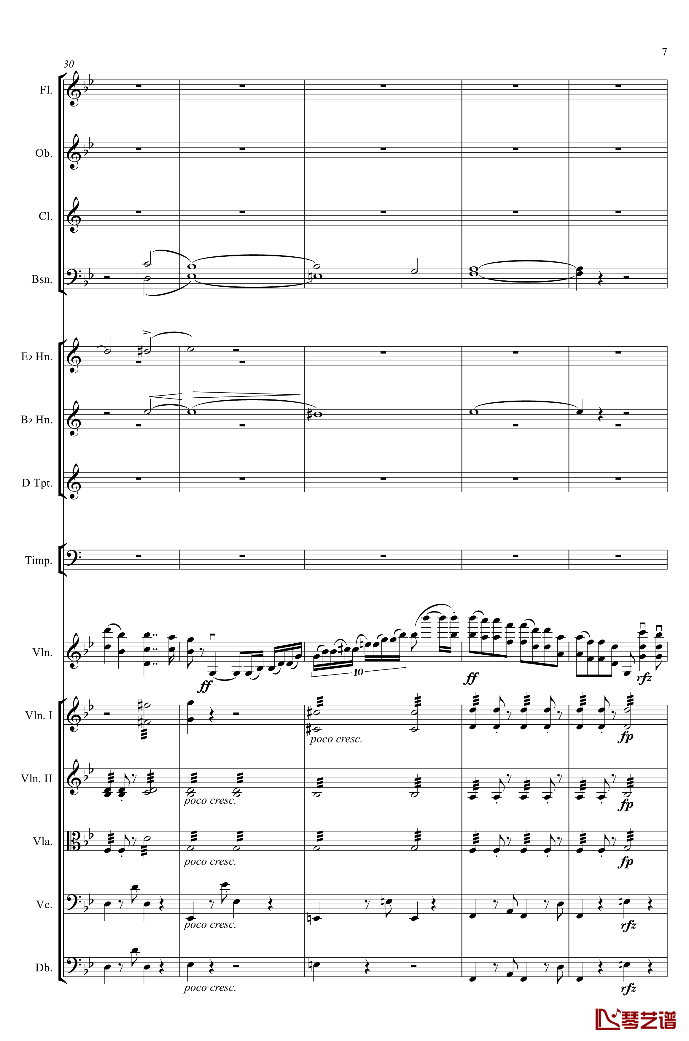g小调第1小提琴协奏曲Op.26钢琴谱-第一乐章-Max Bruch7