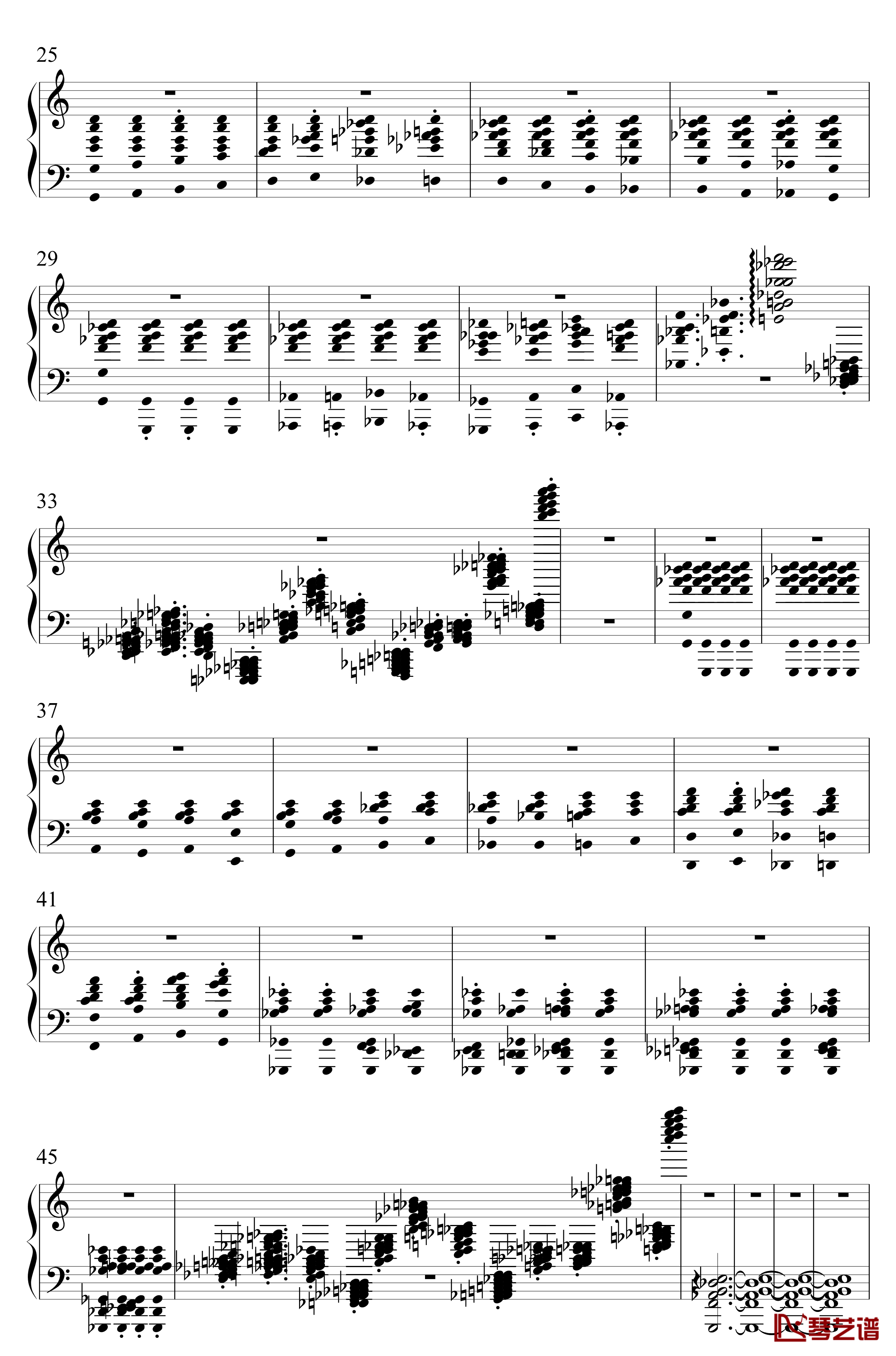 革命钢琴谱-自动钢琴版-肖邦-chopin2