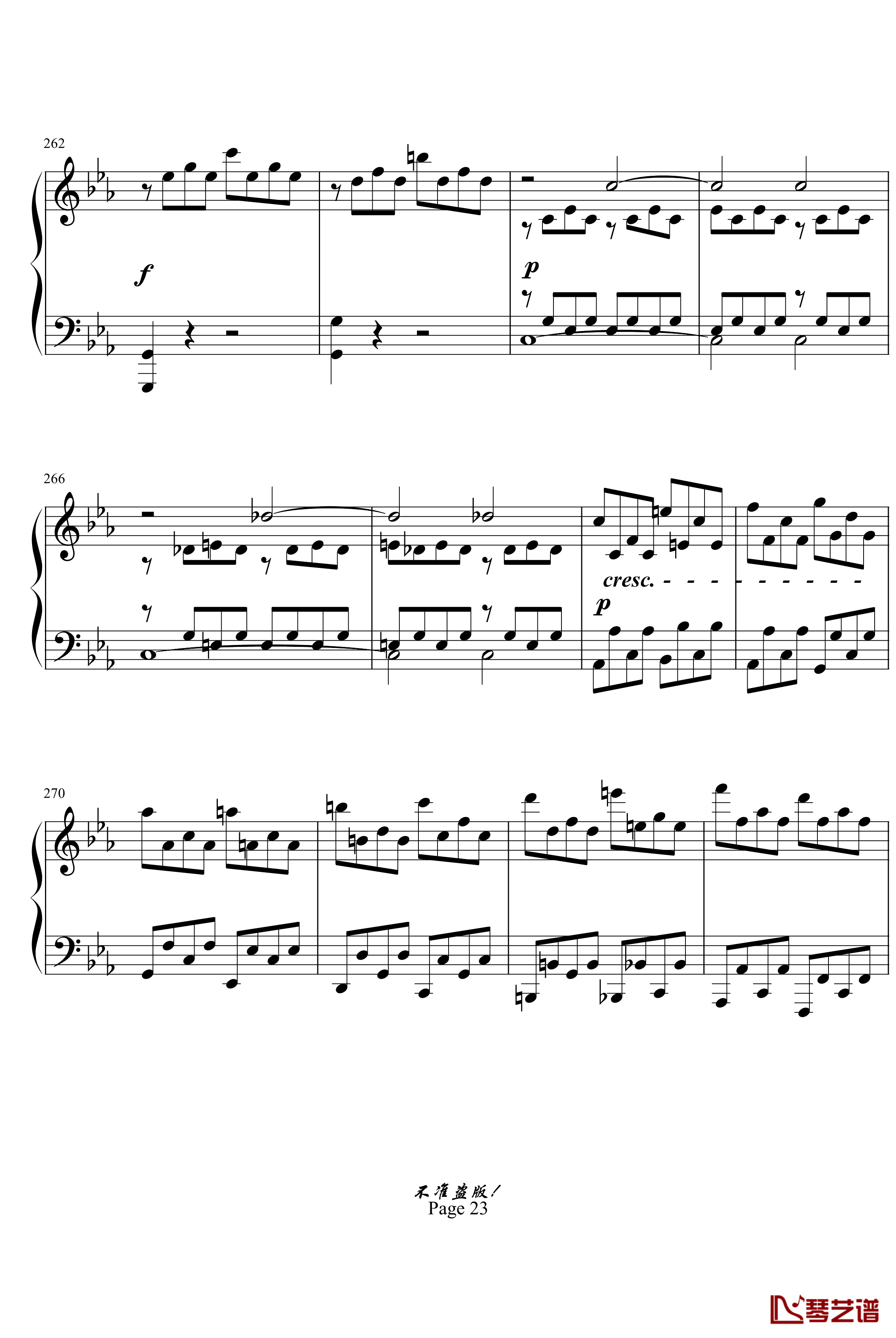 c小调第八钢琴奏鸣曲钢琴谱-悲怆第一乐章-beethoven-贝多芬23