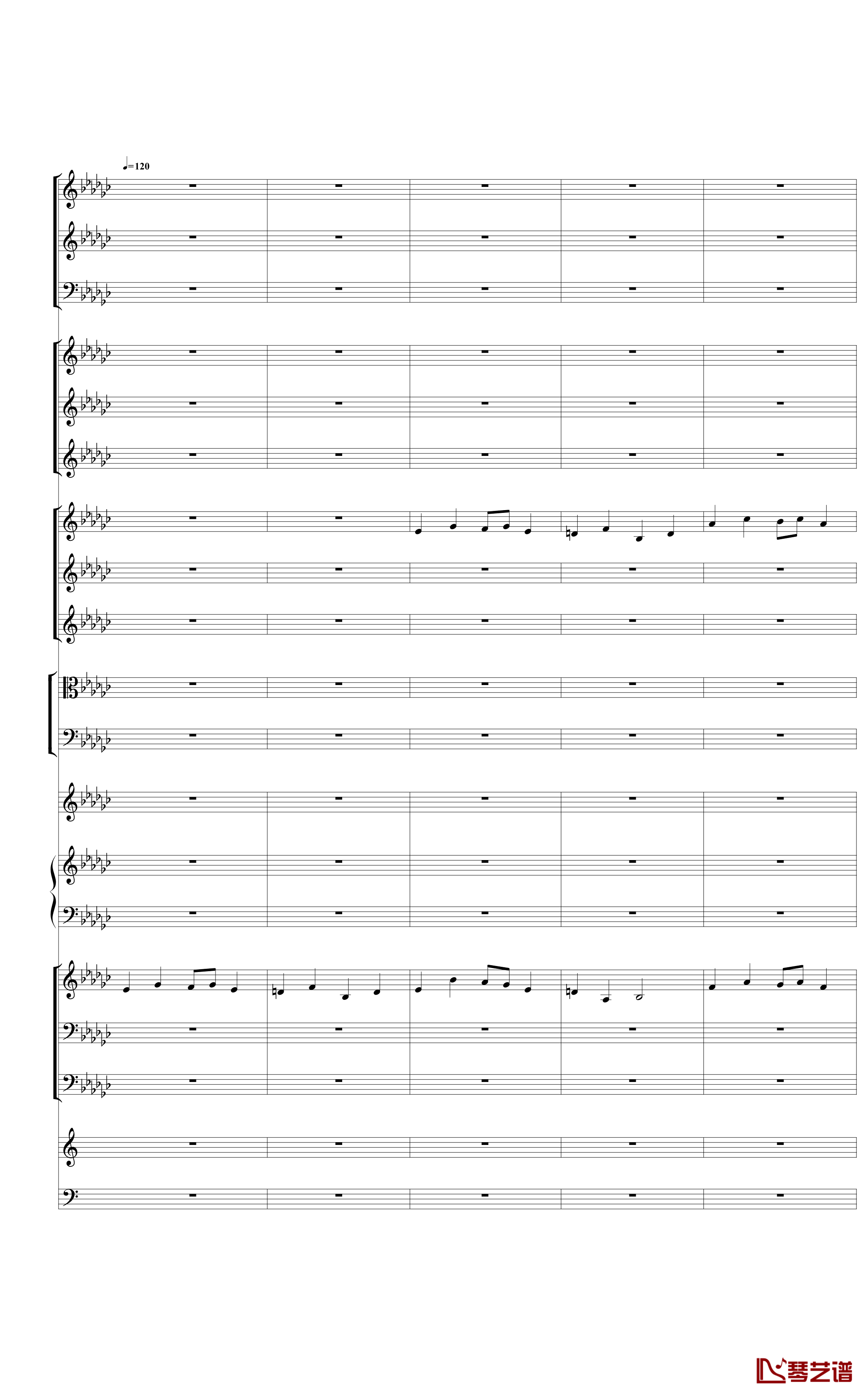 Piano Concerto No.3 in E Flat minor,I钢琴谱-热情而辉煌18