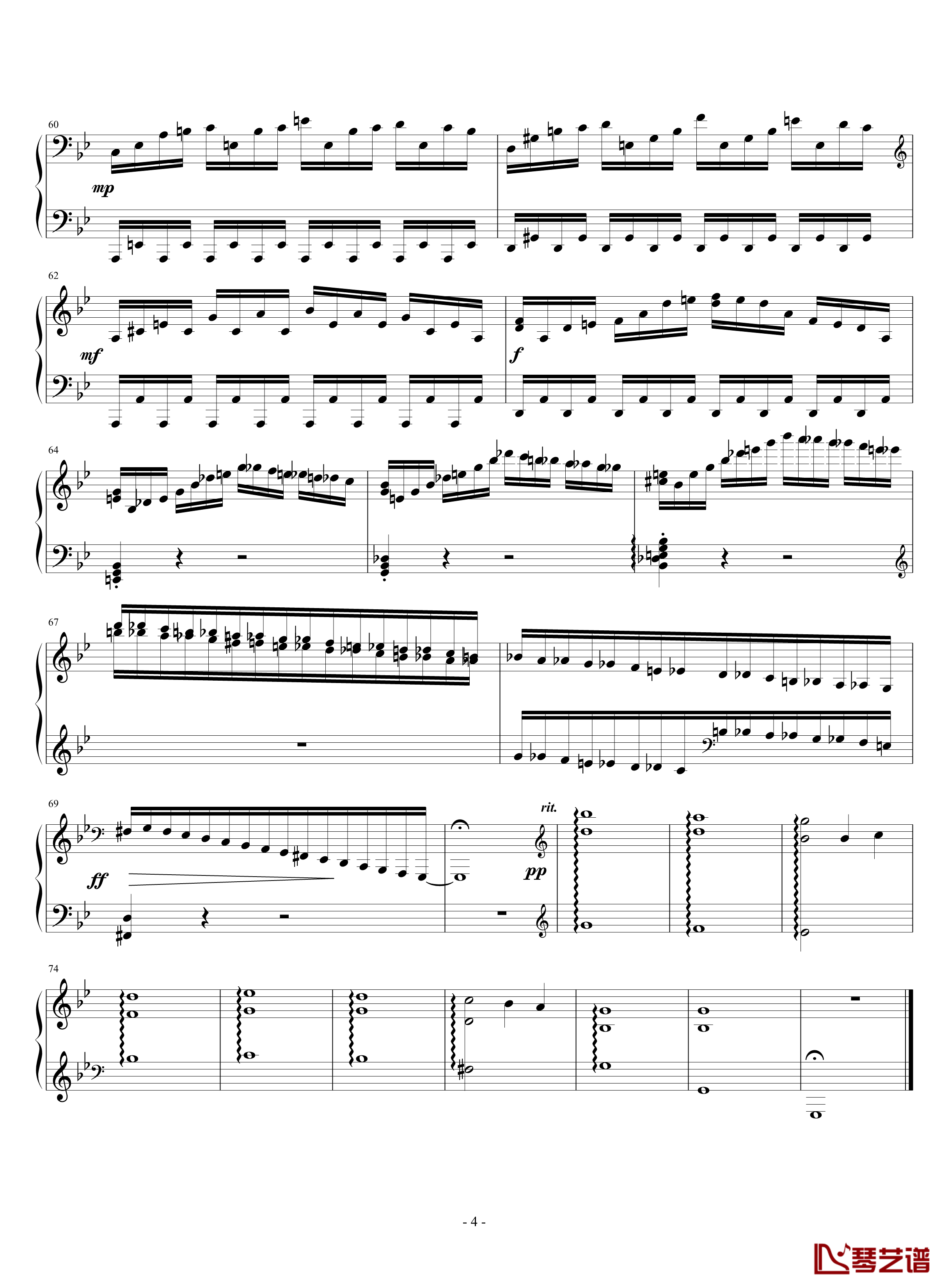 萧秋钢琴谱-四季 练习曲-yutianyue1264