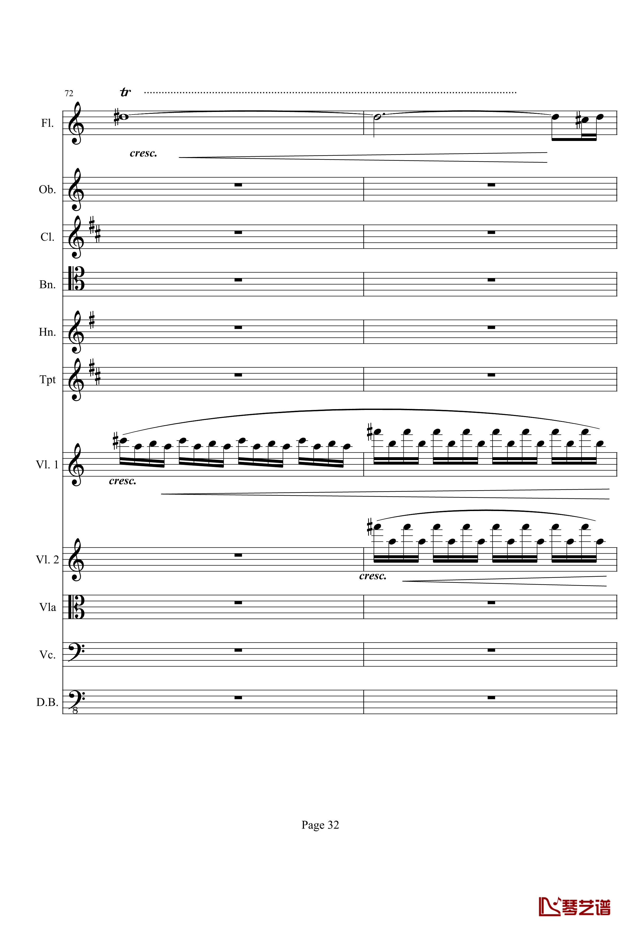 奏鸣曲之交响钢琴谱-第21-Ⅰ-贝多芬-beethoven32