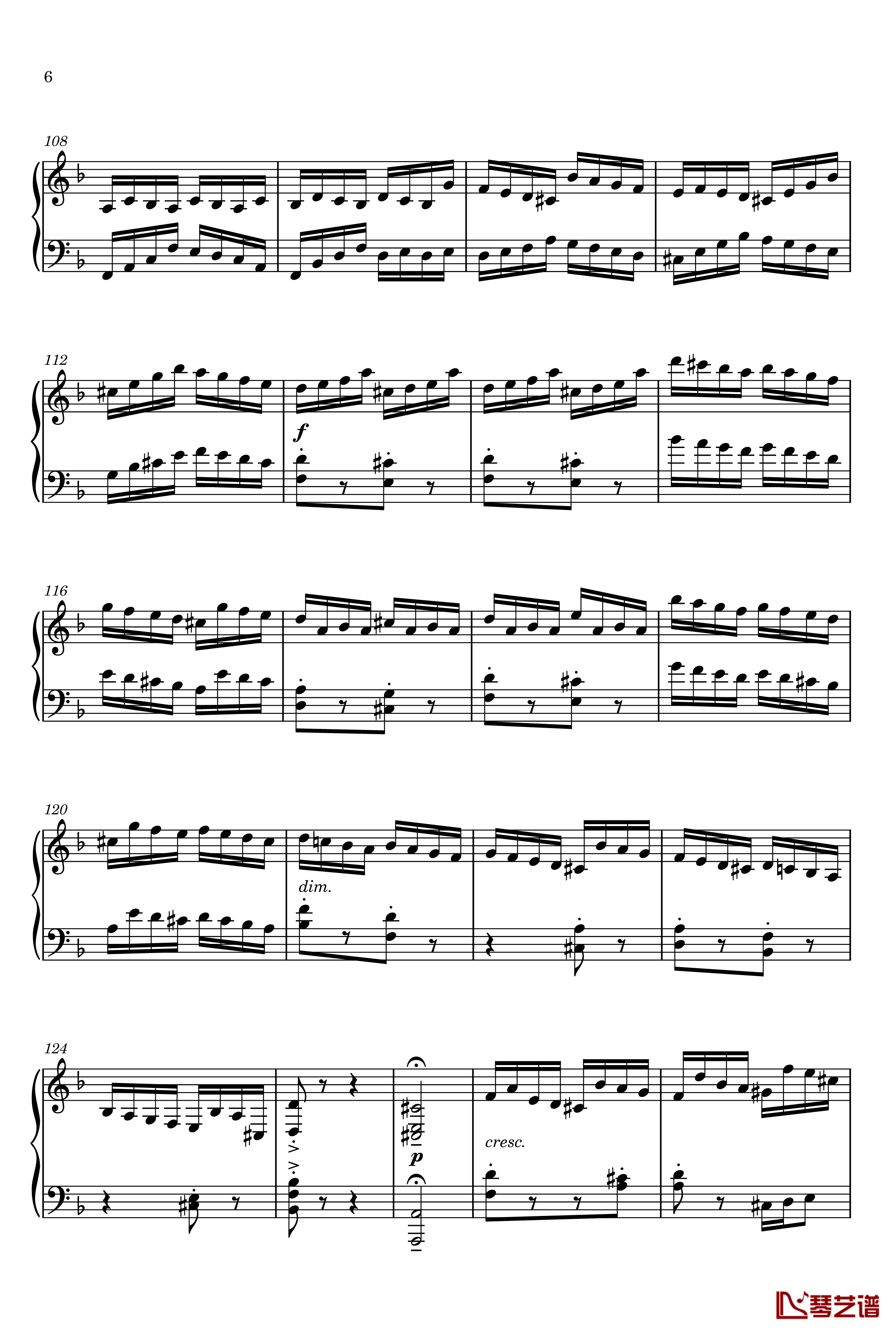 Etude in D Minor钢琴谱-gyf5136
