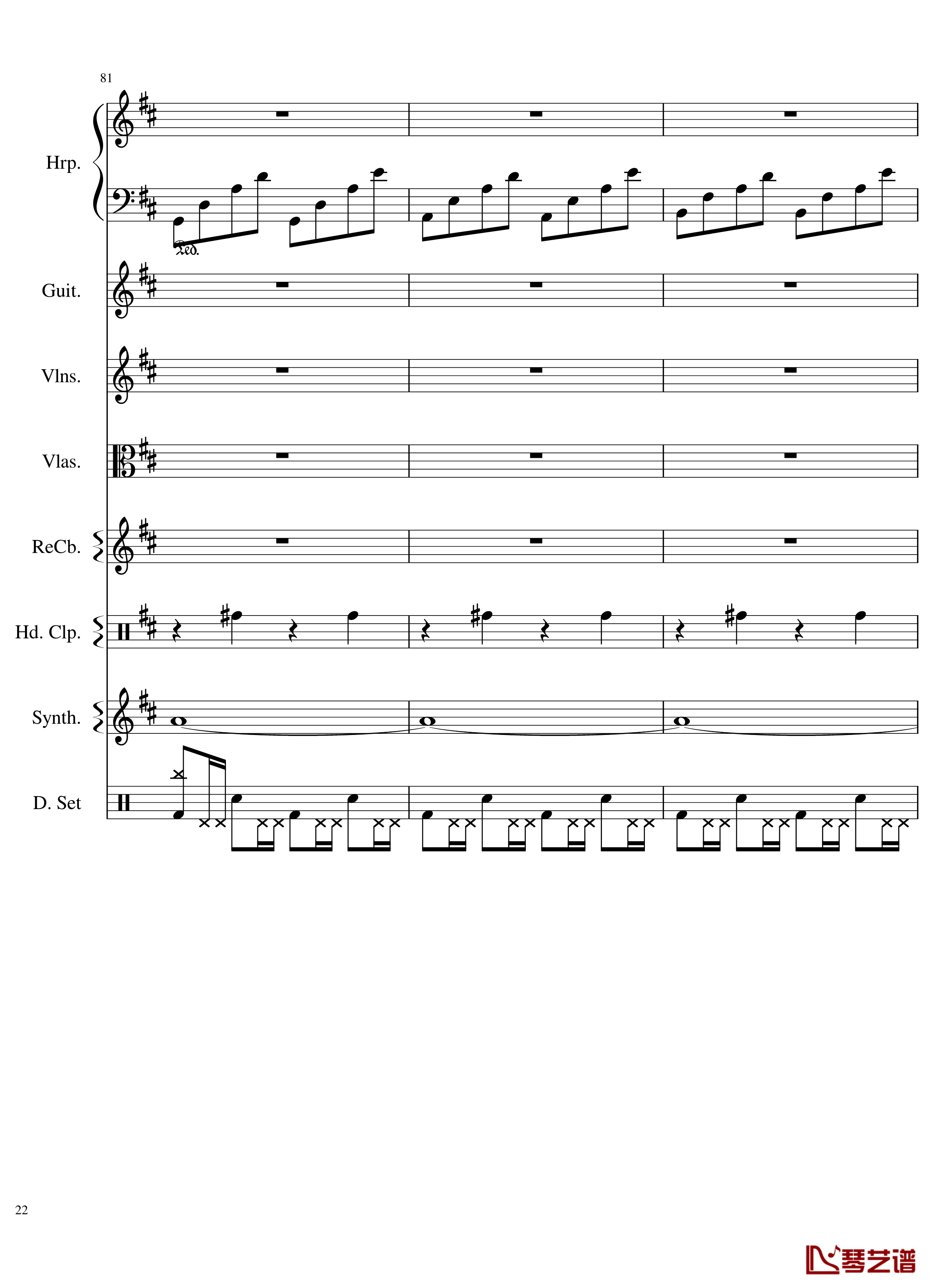 Take me hand钢琴谱-总谱-DAISHI DANCE22