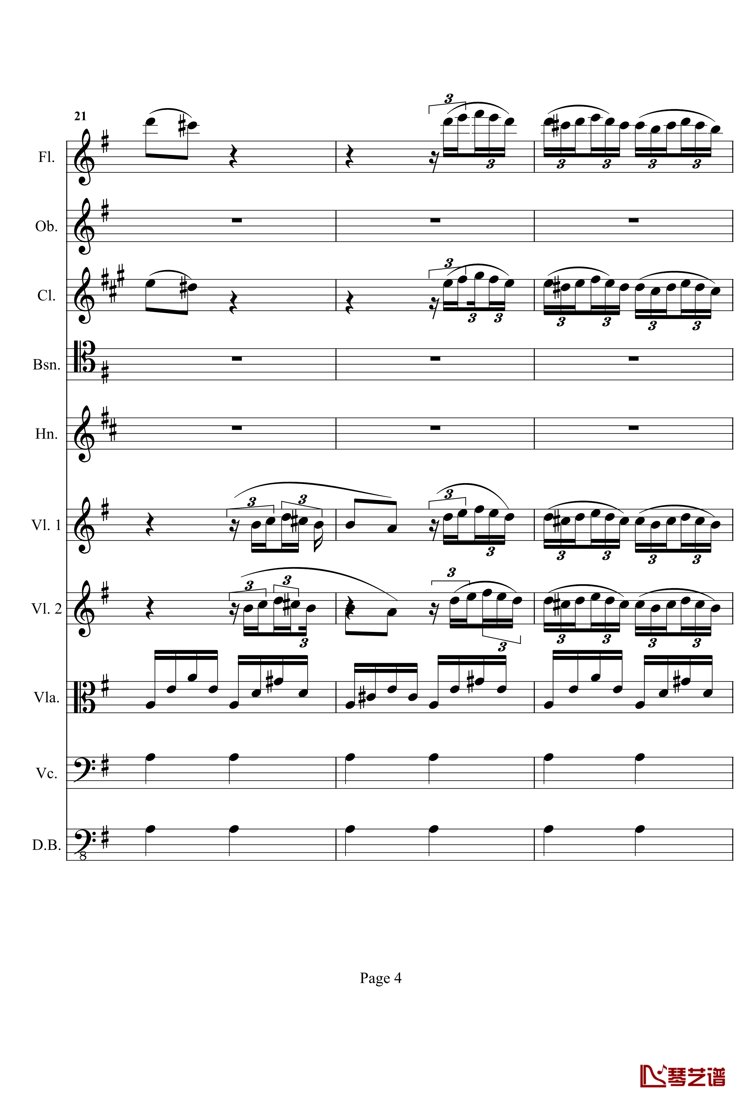 奏鸣曲之交响钢琴谱- 第十首-Ⅰ-贝多芬-beethoven4