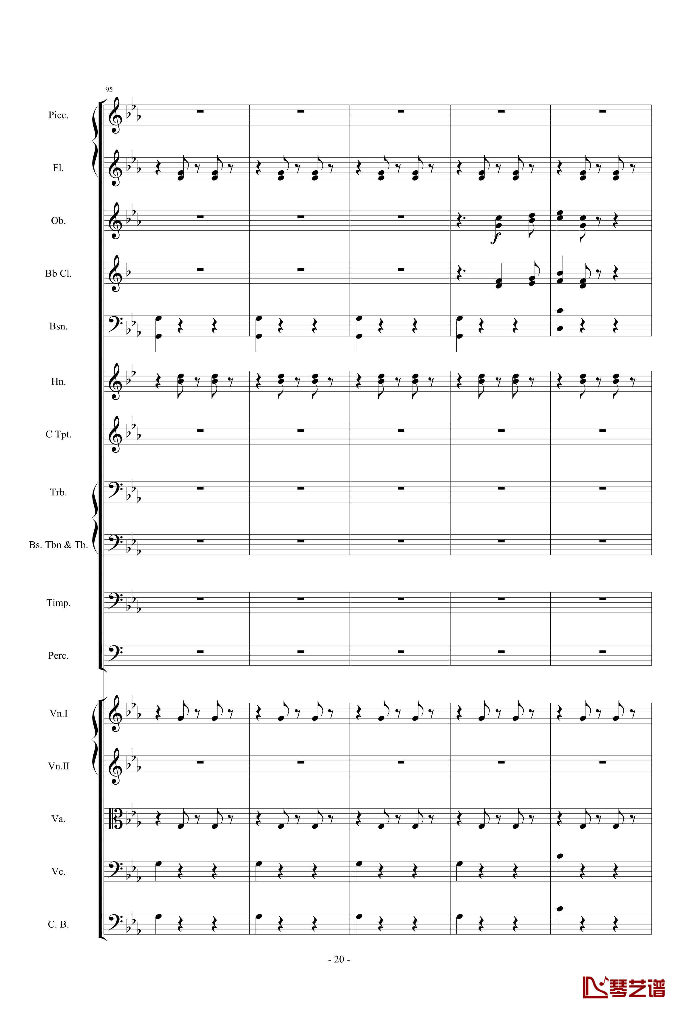 愤怒的小鸟交响曲第三乐章Op.5 no.3钢琴谱-1057257820