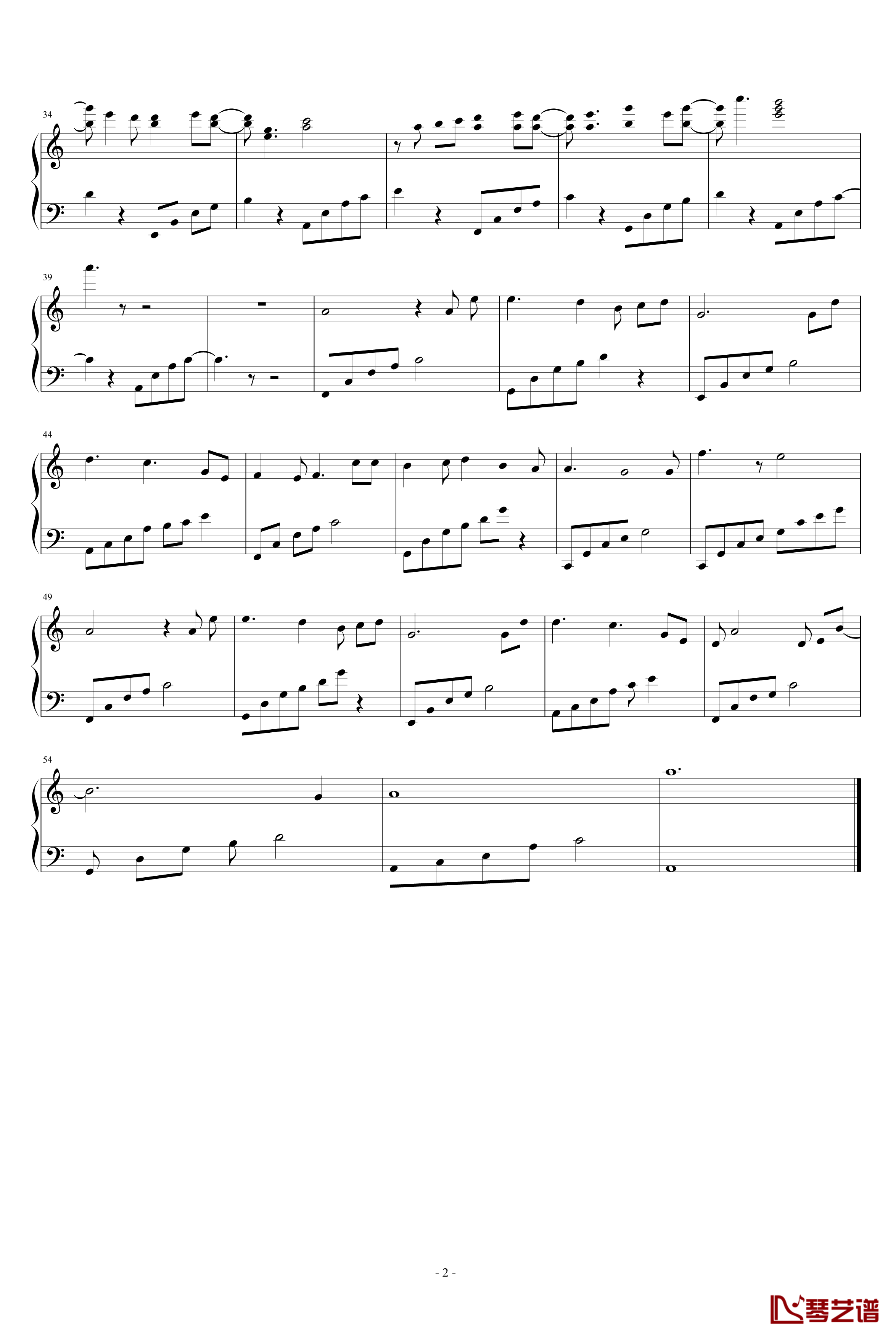 木钢琴谱-离木2