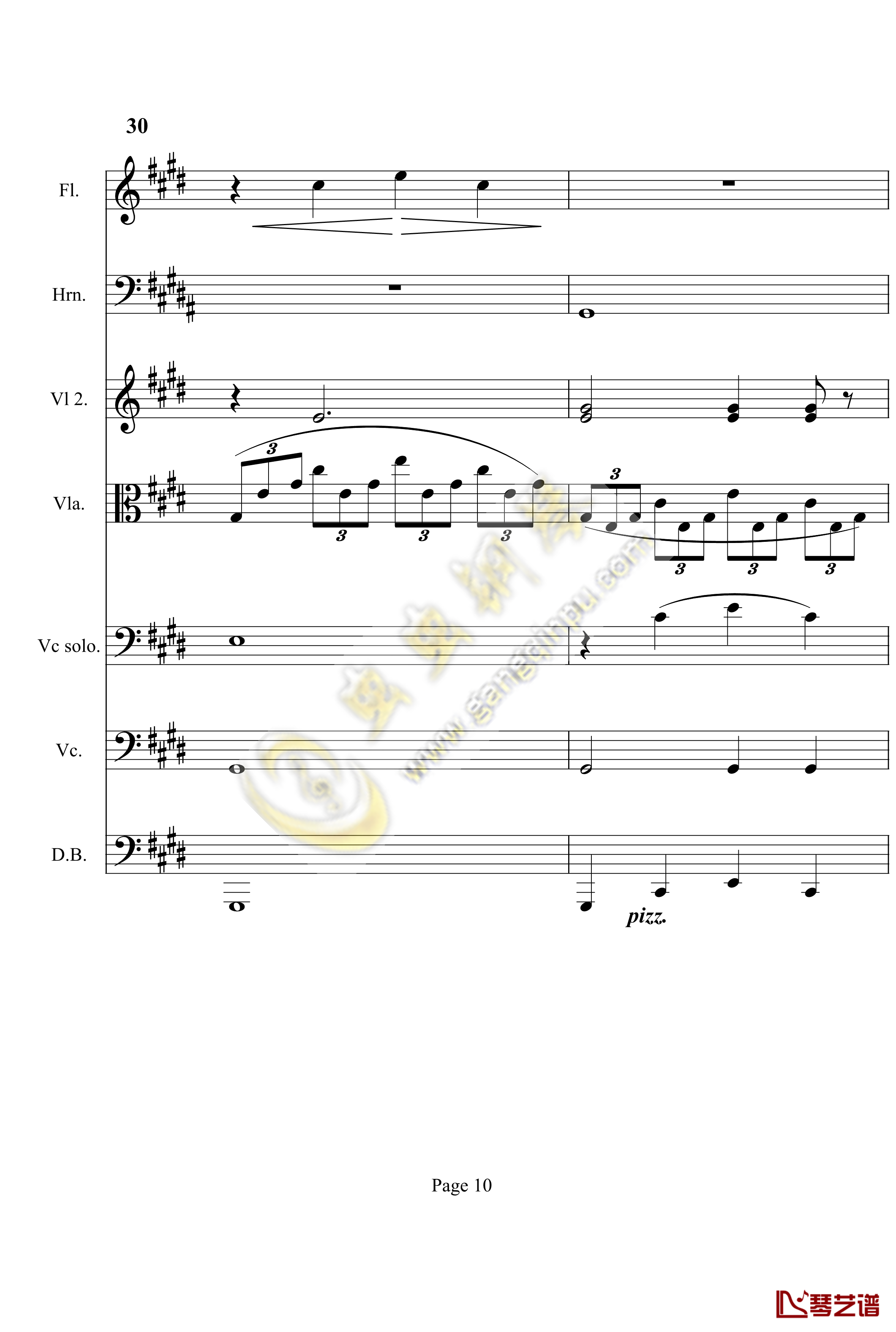 奏鸣曲之交响第14首钢琴谱-贝多芬-beethoven10