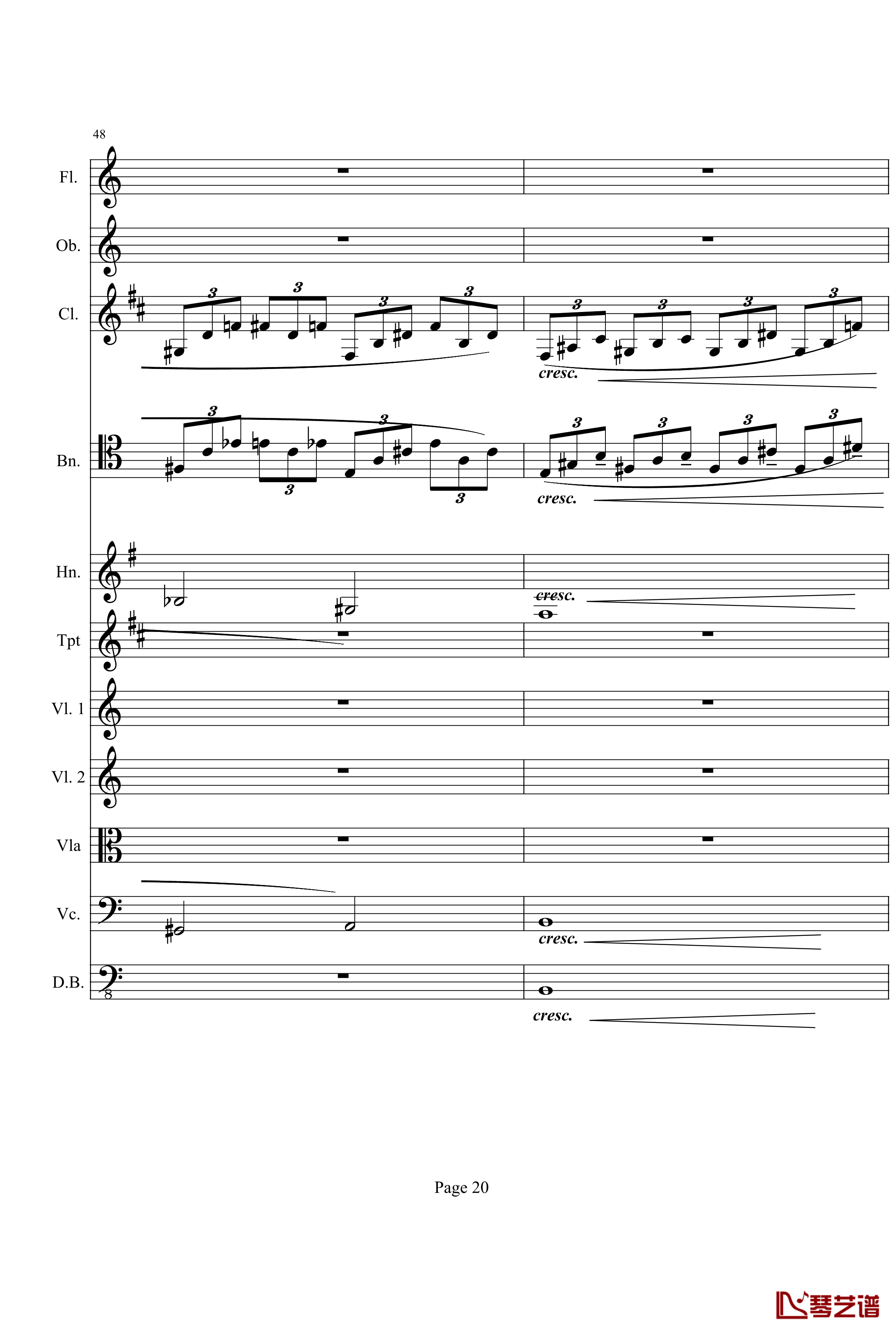 奏鸣曲之交响钢琴谱-第21首-Ⅰ-贝多芬-beethoven20