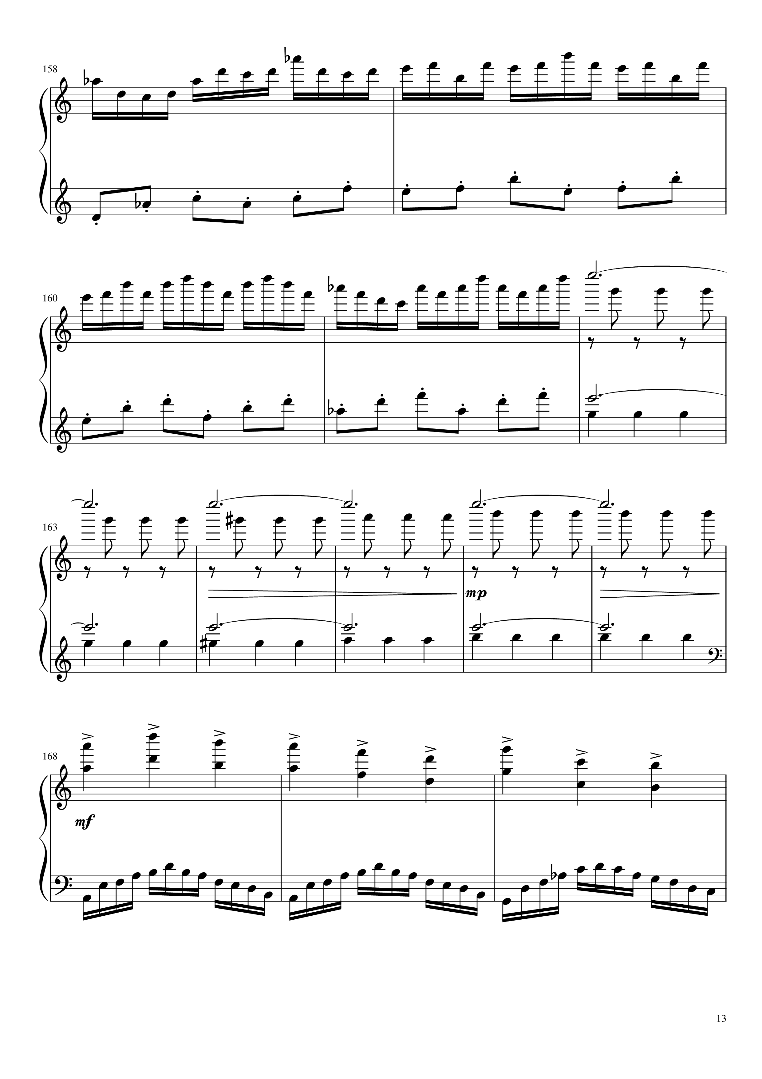 冥2钢琴谱--yewwc13