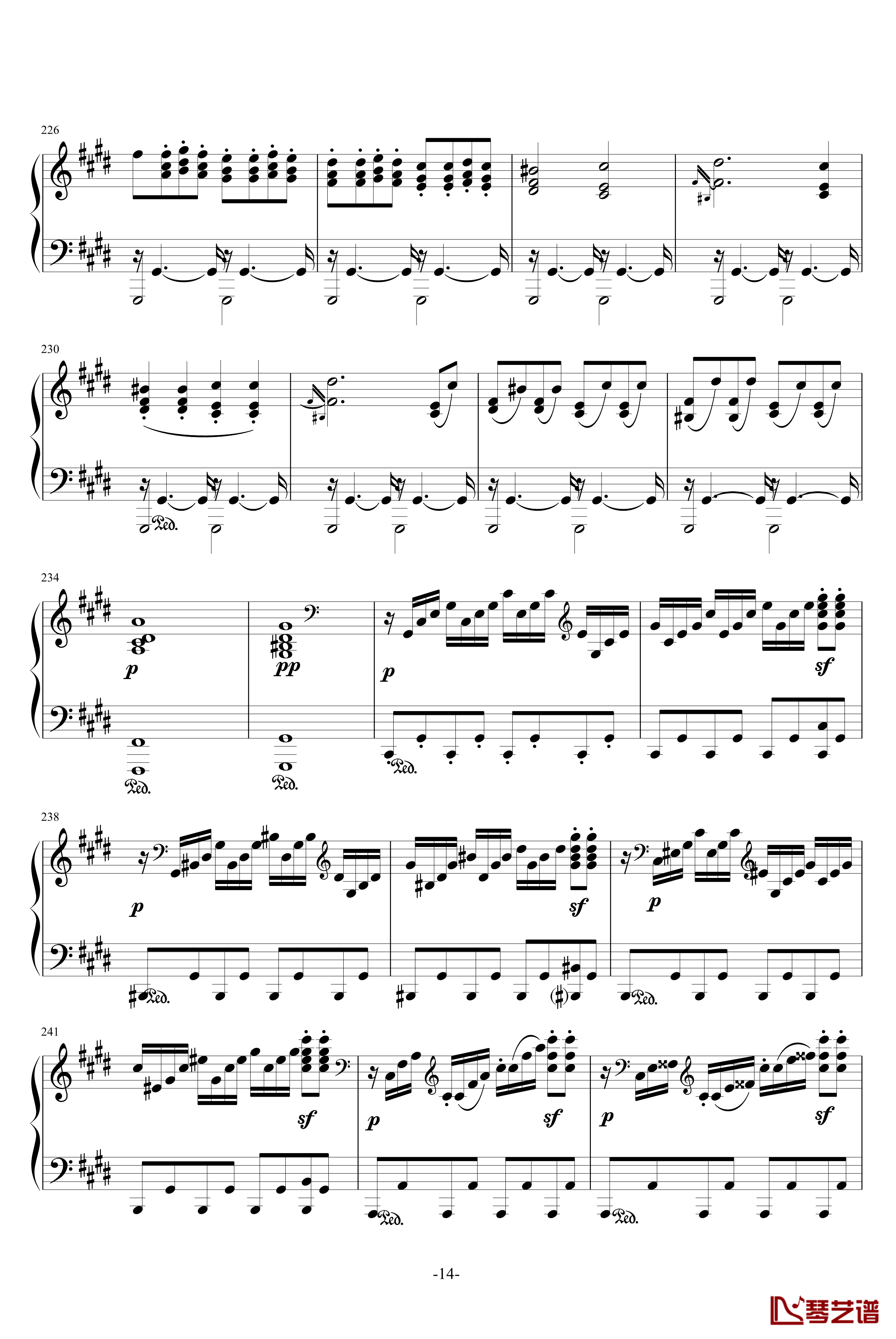 月光奏鸣曲钢琴谱-1，2，3乐章-贝多芬-beethoven14