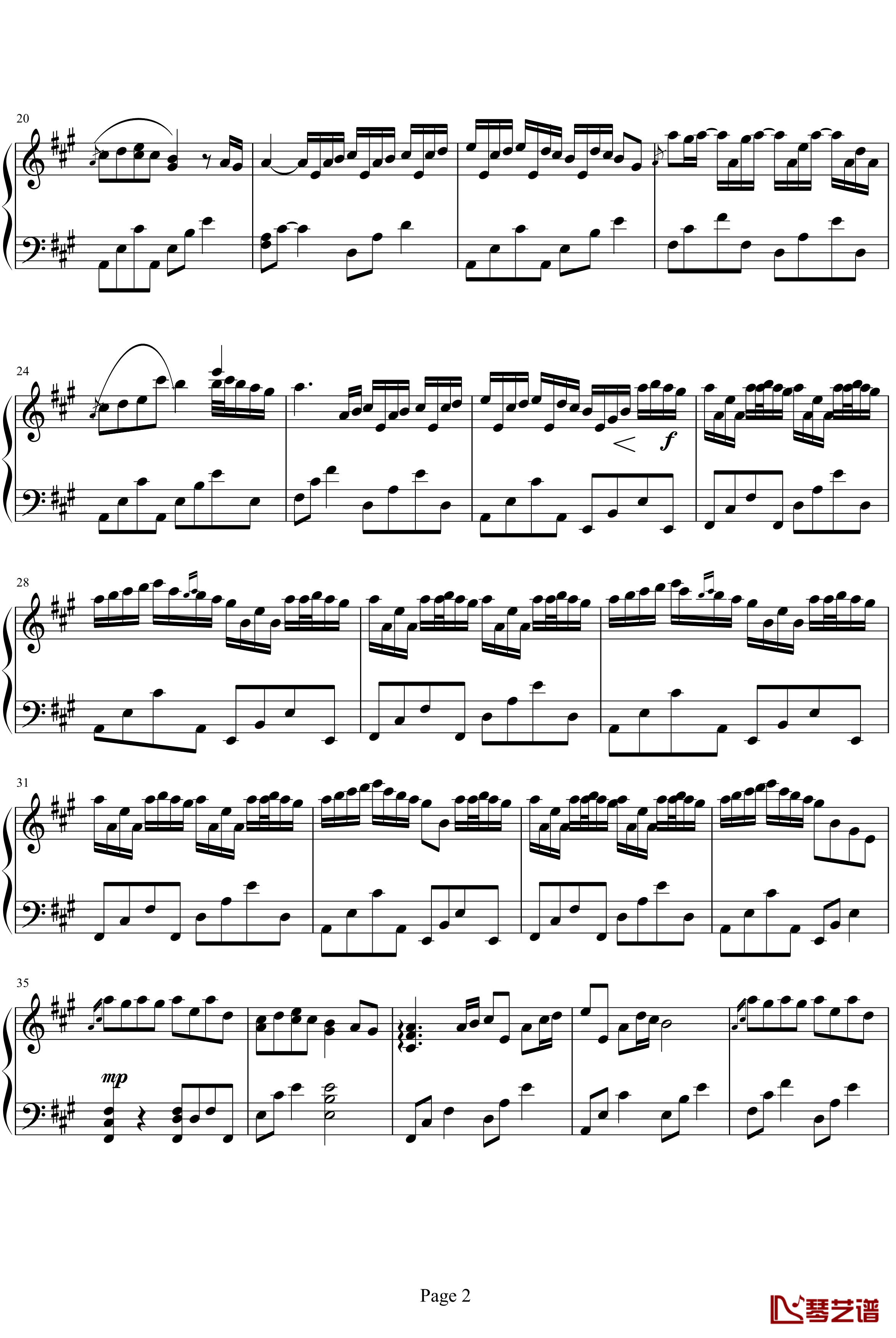 rive flows in you钢琴谱-Yiruma2