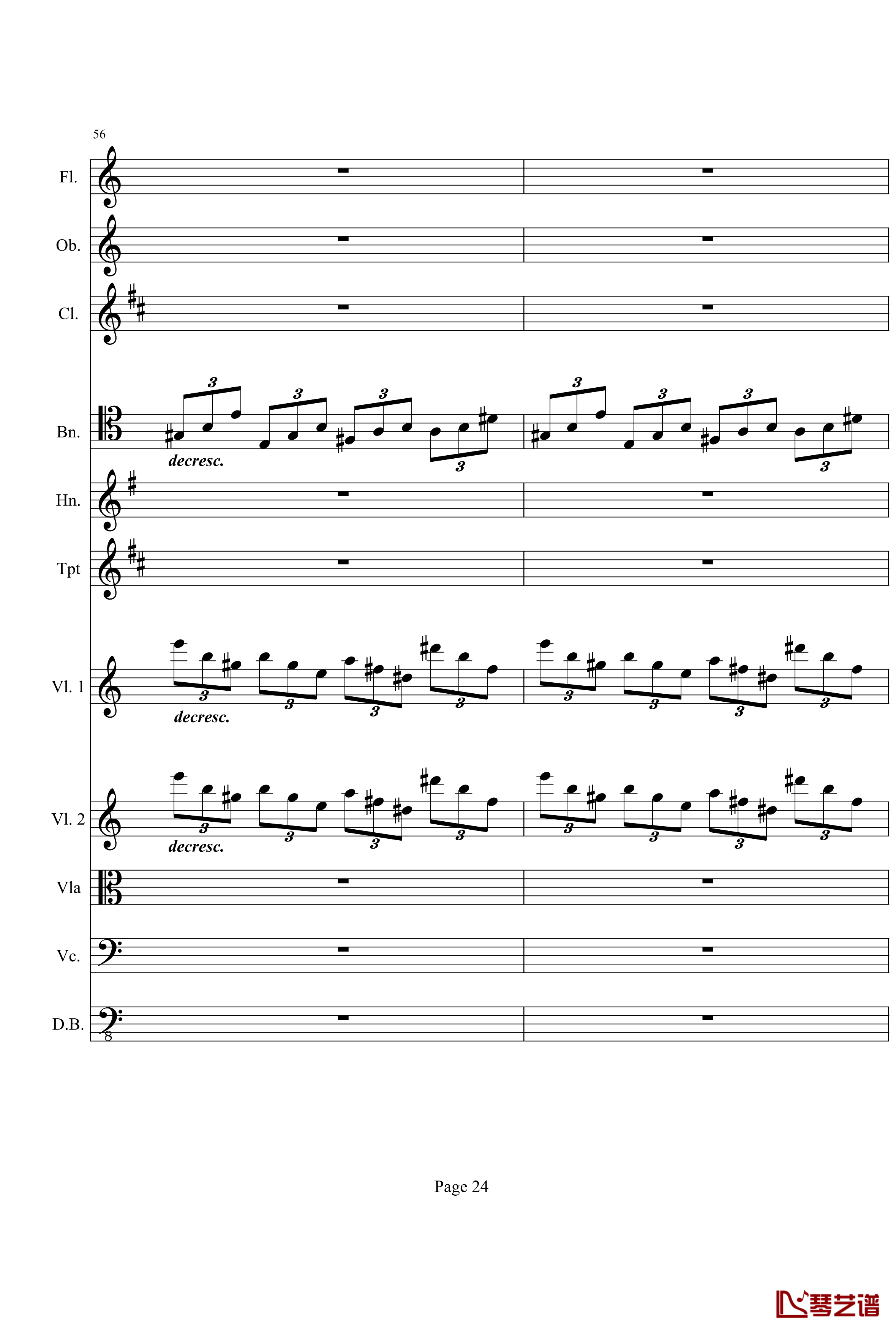 奏鸣曲之交响钢琴谱-第21首-Ⅰ-贝多芬-beethoven24