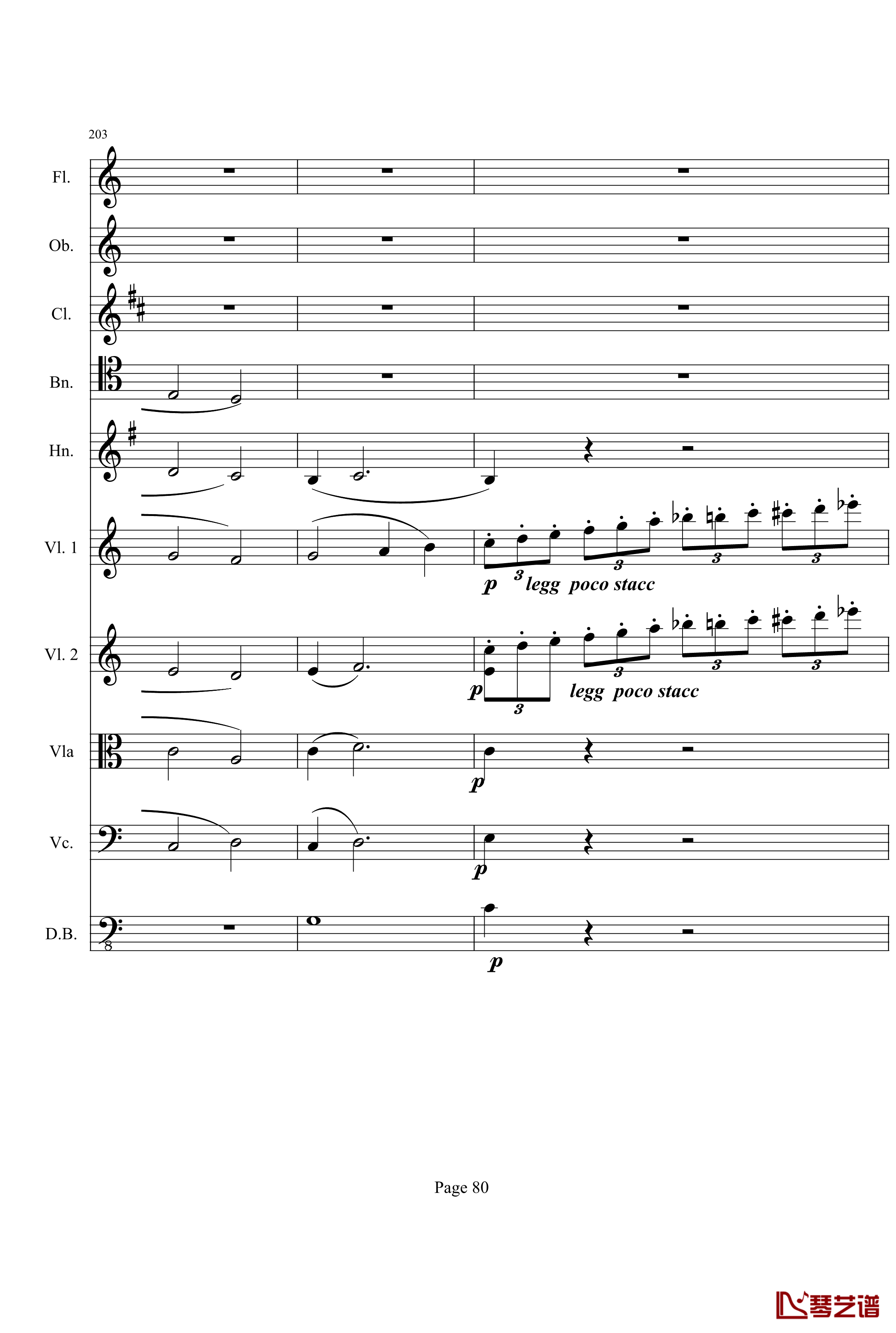奏鸣曲之交响钢琴谱-第21首-Ⅰ-贝多芬-beethoven80