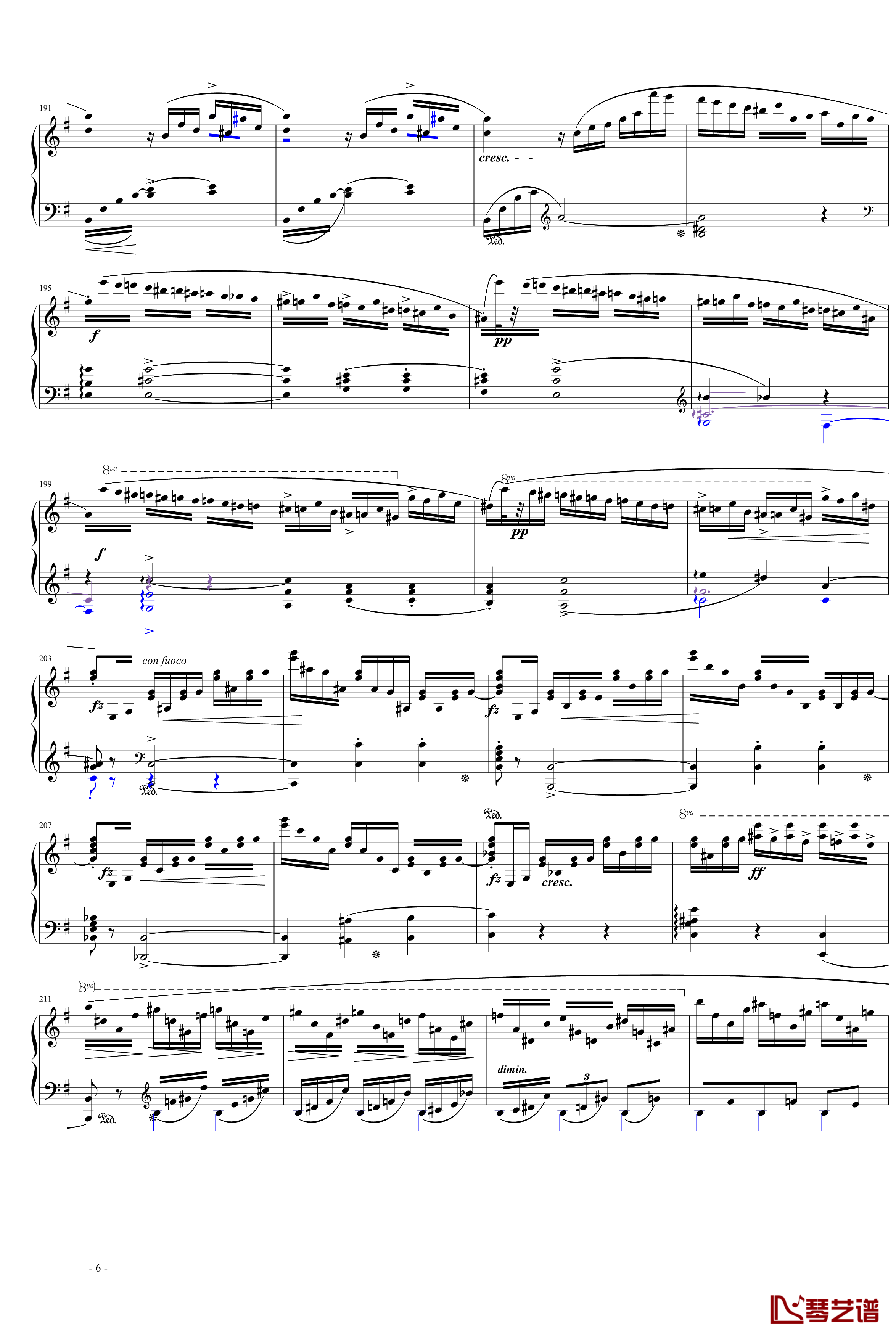 e小调第一钢琴协奏曲第一乐章钢琴谱-肖邦-chopin6