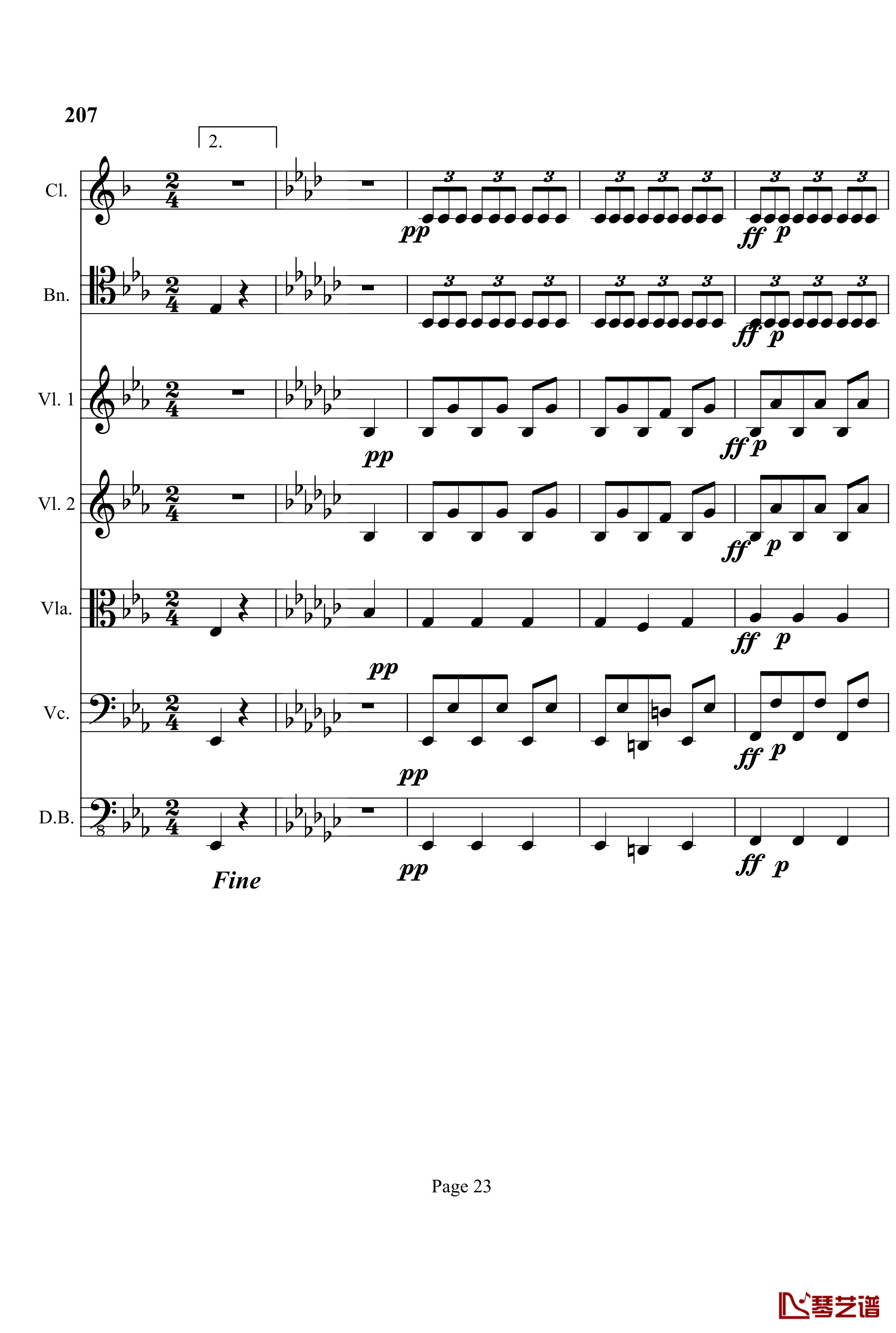 奏鸣曲之交响钢琴谱-第4首-Ⅲ-贝多芬-beethoven23