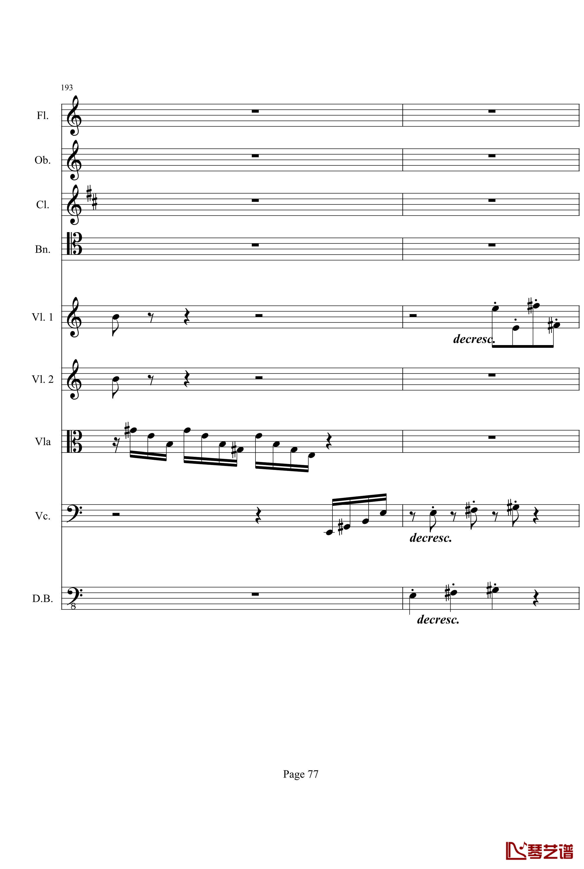奏鸣曲之交响钢琴谱-第21首-Ⅰ-贝多芬-beethoven77