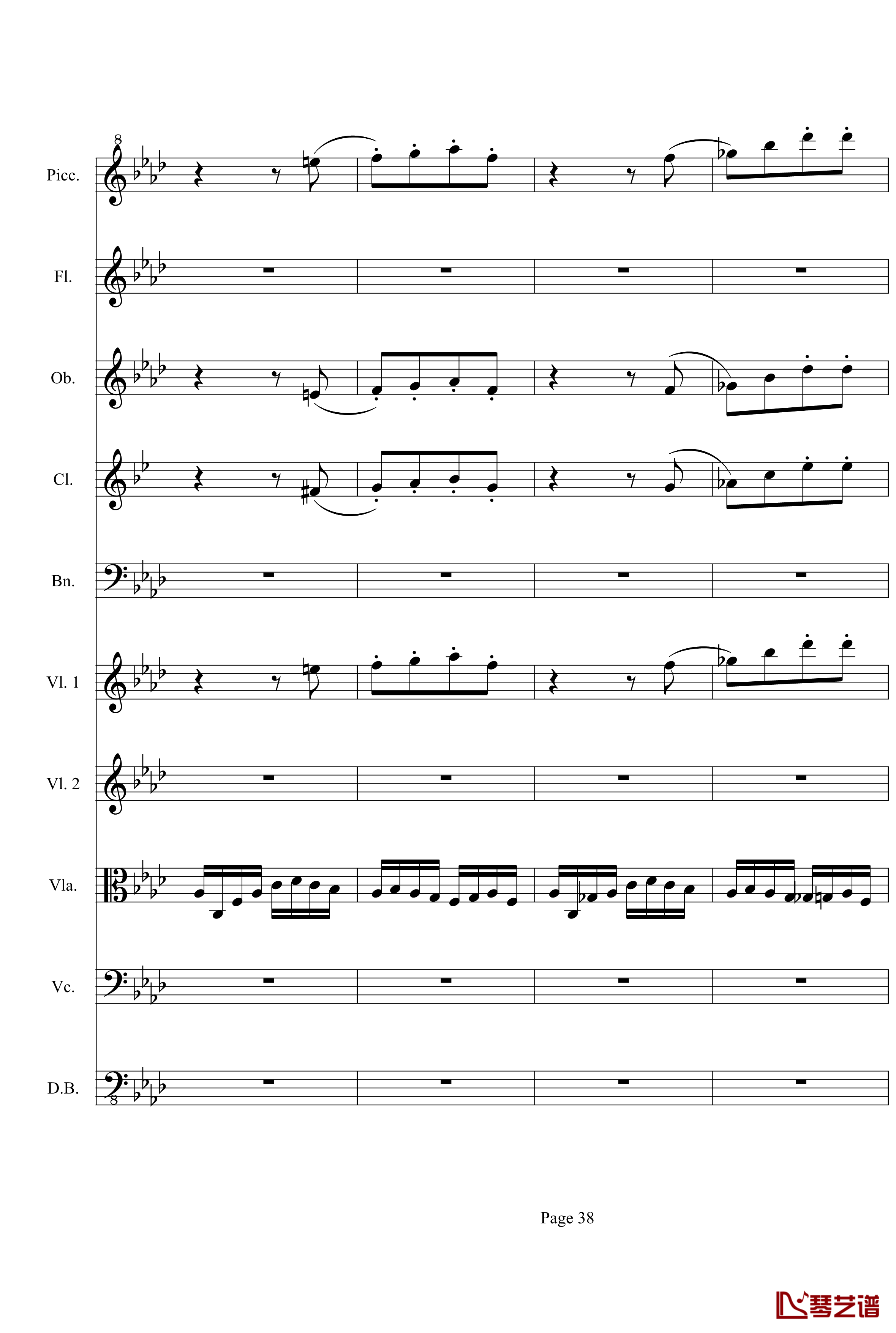 奏鸣曲之交响第23首Ⅲ钢琴谱--贝多芬-beethoven38