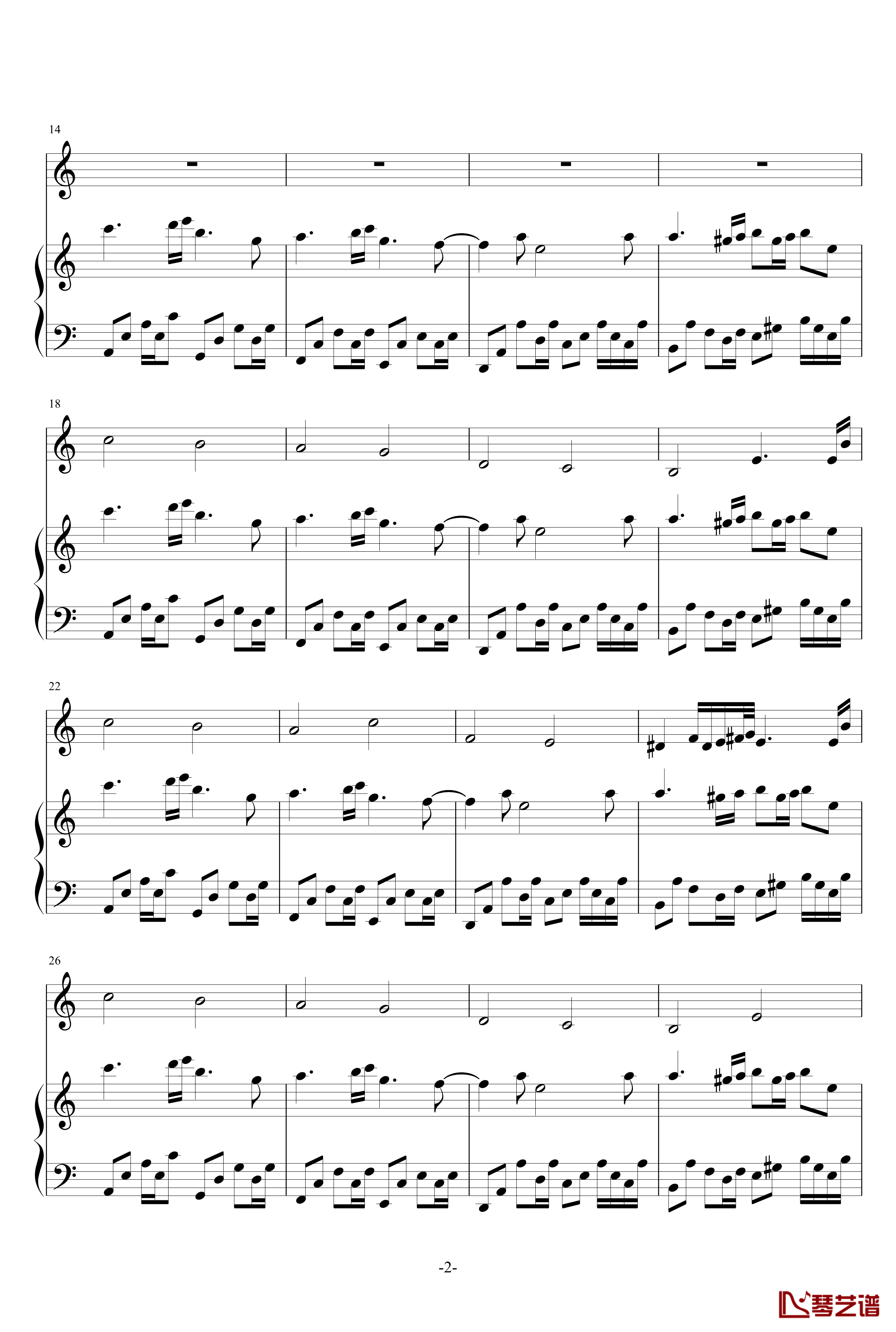 Tassel钢琴谱-Cymophane2