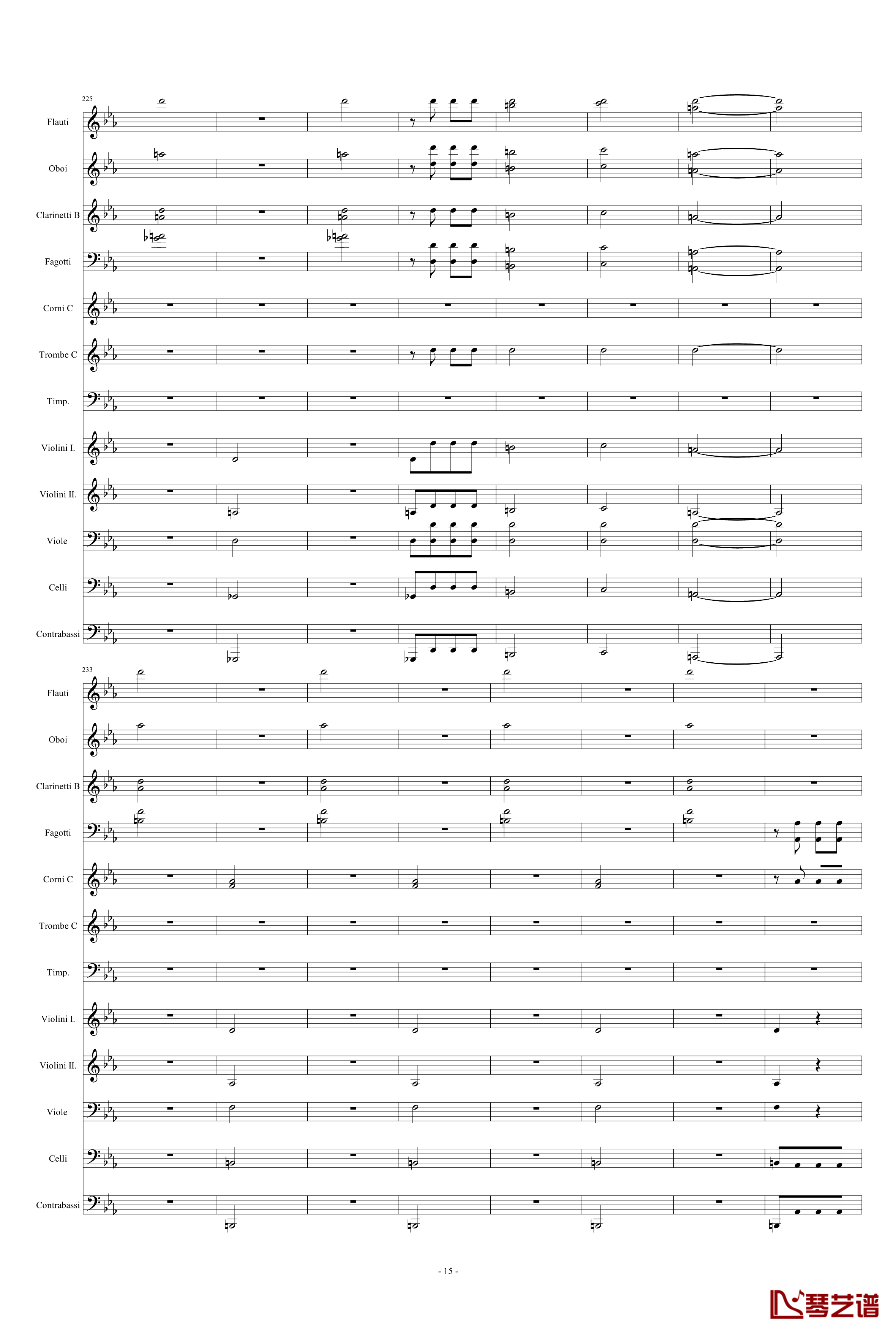 命运交响曲钢琴谱-潦草-贝多芬-beethoven15