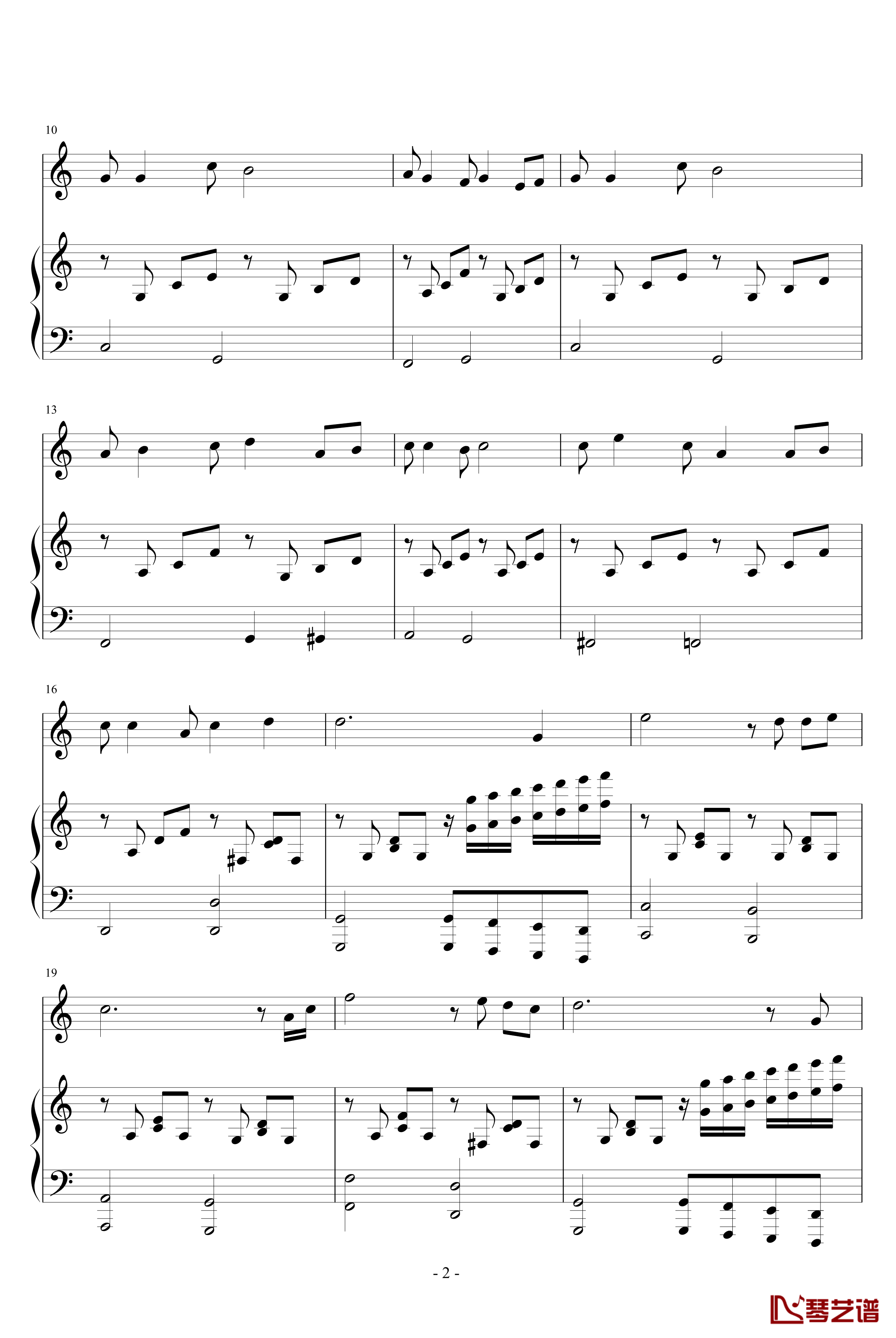 随意弹的钢琴谱-yiliang2